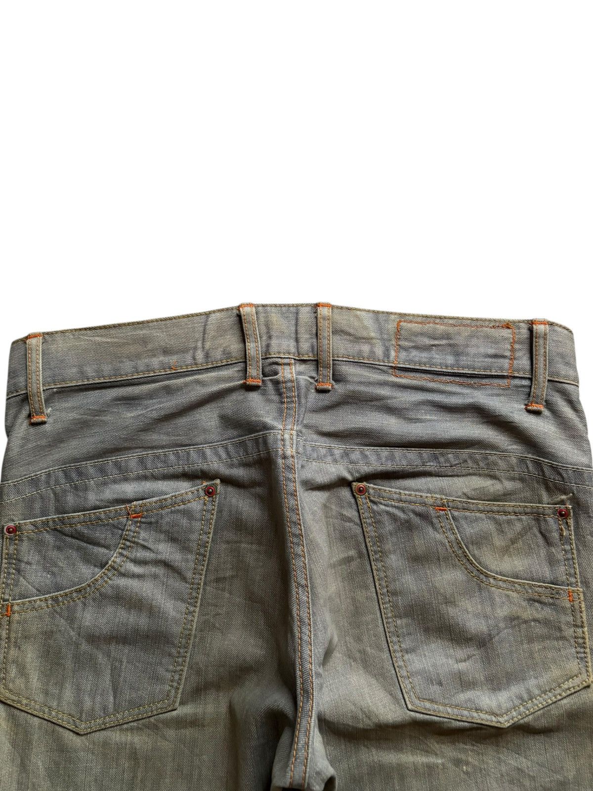Japanese Brand Vintage Japanese Brand Mud Wash Distressed Flare Jeans Size US 34 / EU 50 - 8 Thumbnail