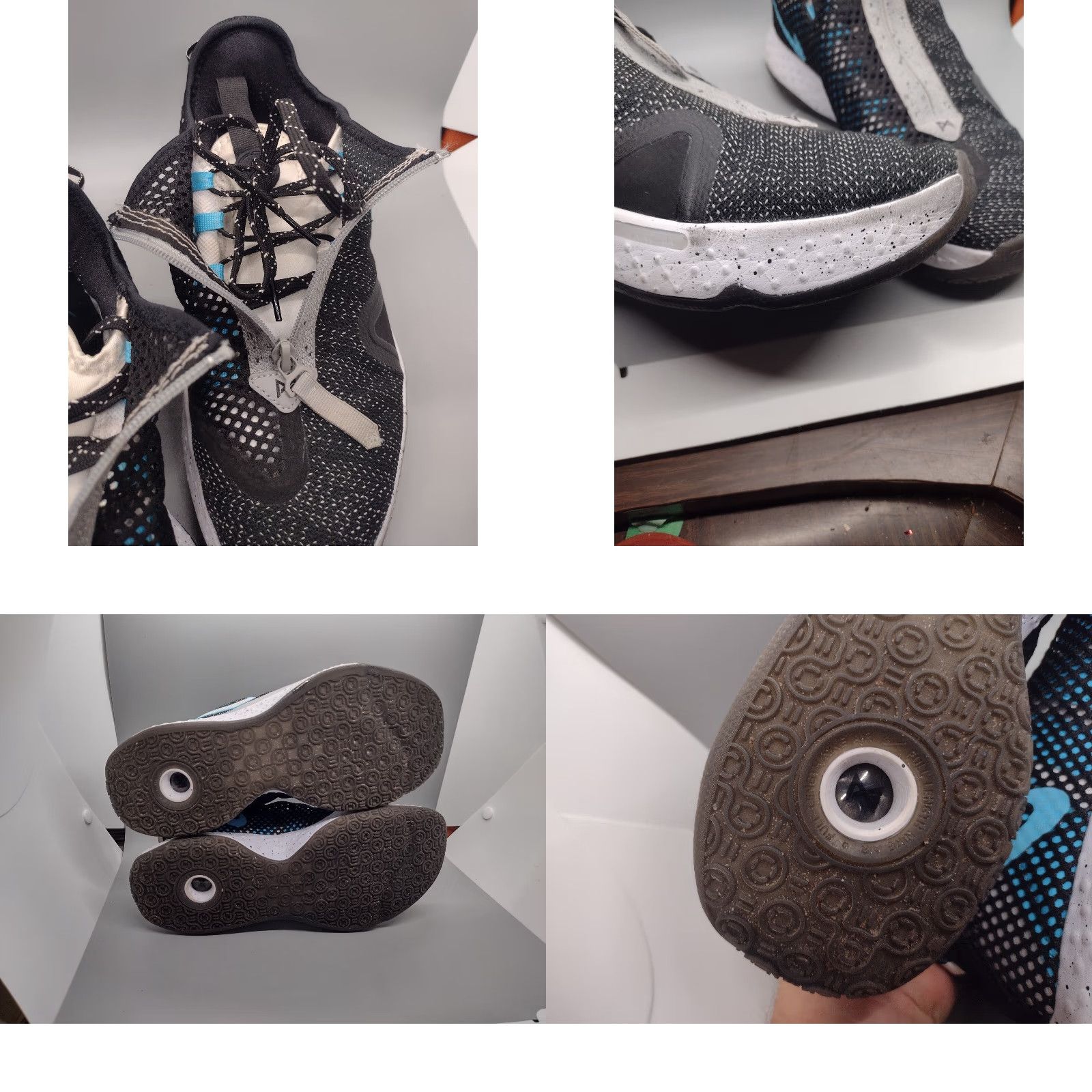 Nike Nike PG 4 Sneakers Men Basketball CD5079-004 2020 Colorful Black White Blue Grey Size 8 Size US 7 / EU 40 - 8 Thumbnail