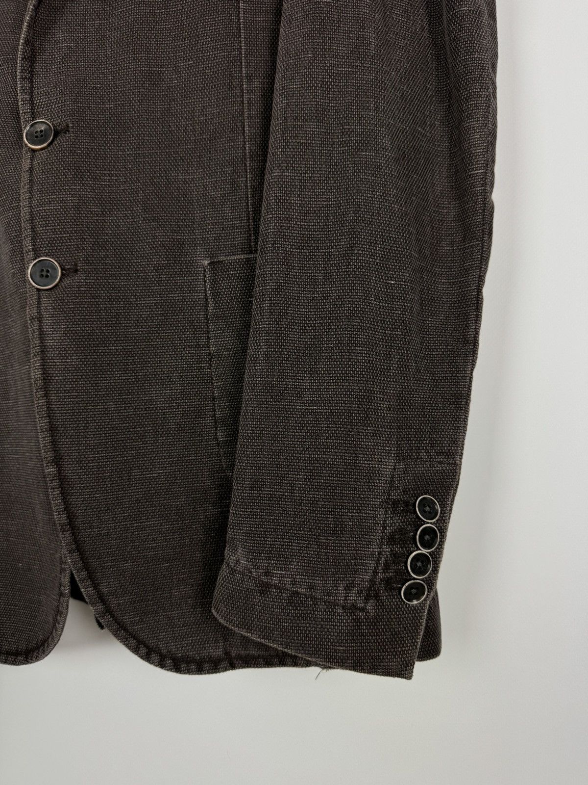 Other Exibit La Sartoria Brown Blazer Jacket Made in Italy Size 48R - 4 Thumbnail