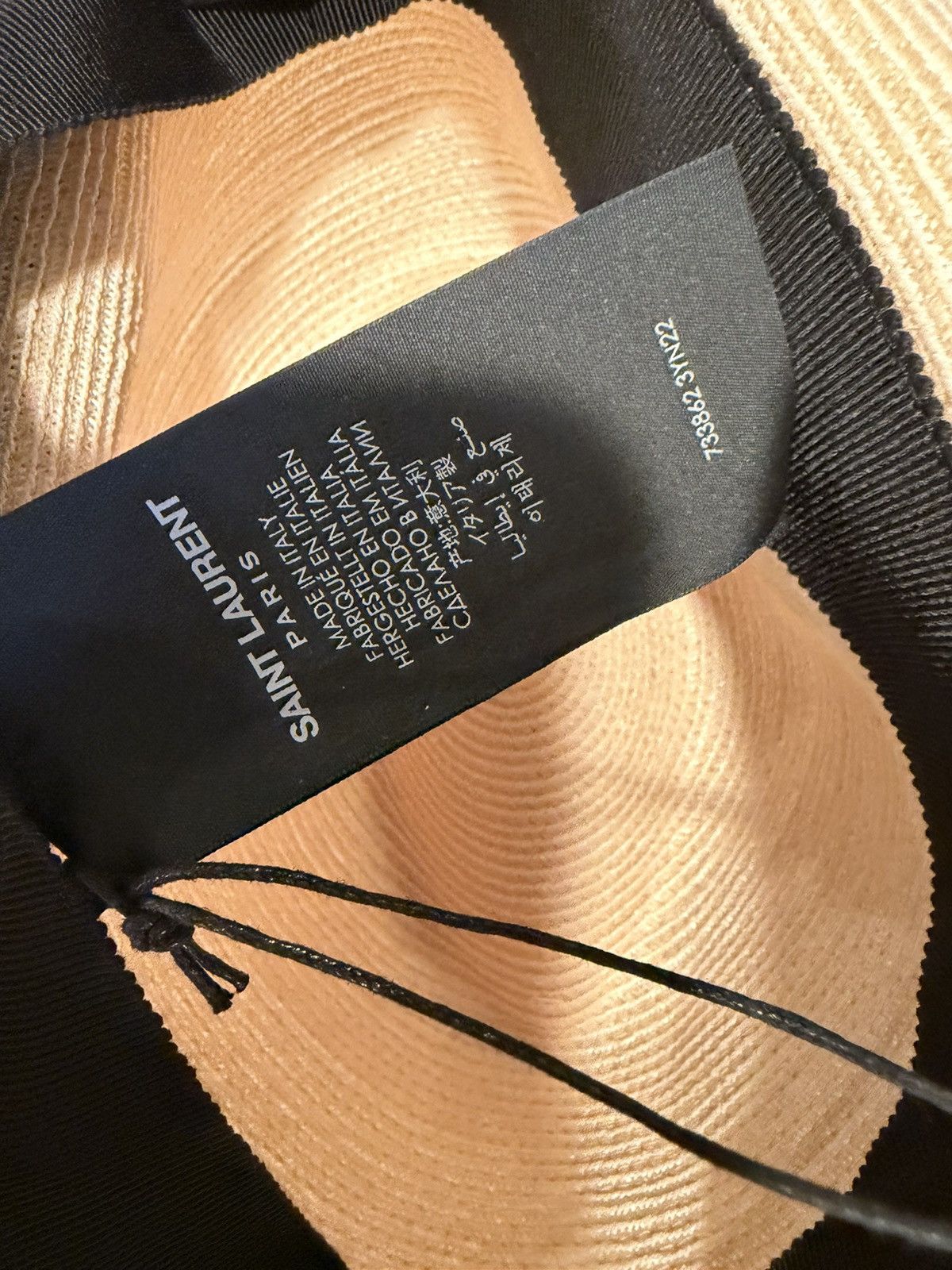 Saint Laurent Paris Saint Laurent straw hat. 59/L. $895 Size ONE SIZE - 3 Thumbnail