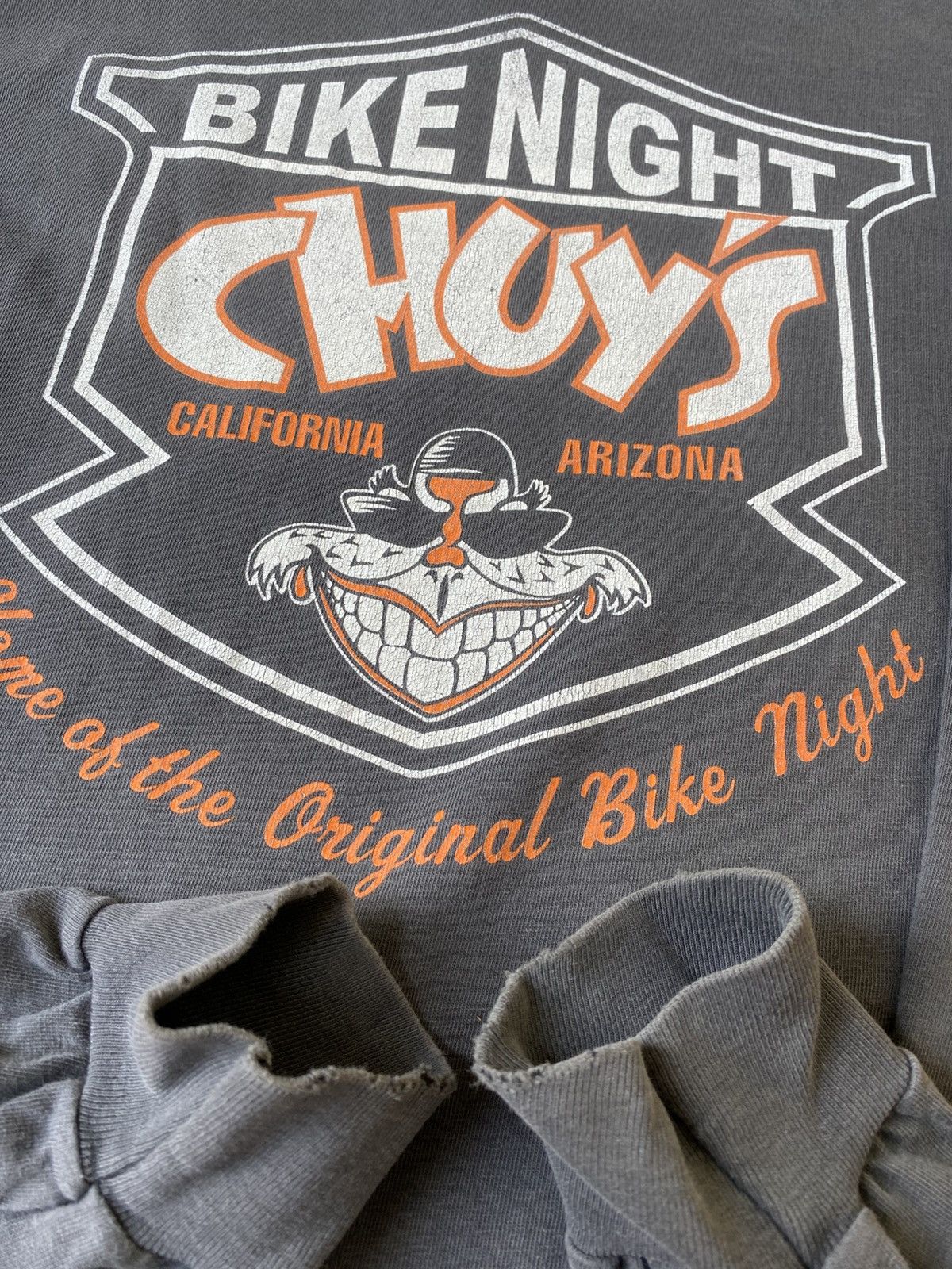 Vintage SOLD OUT Vintage Chuy’s Bike Night Flamine sleeve Size US XL / EU 56 / 4 - 11 Thumbnail