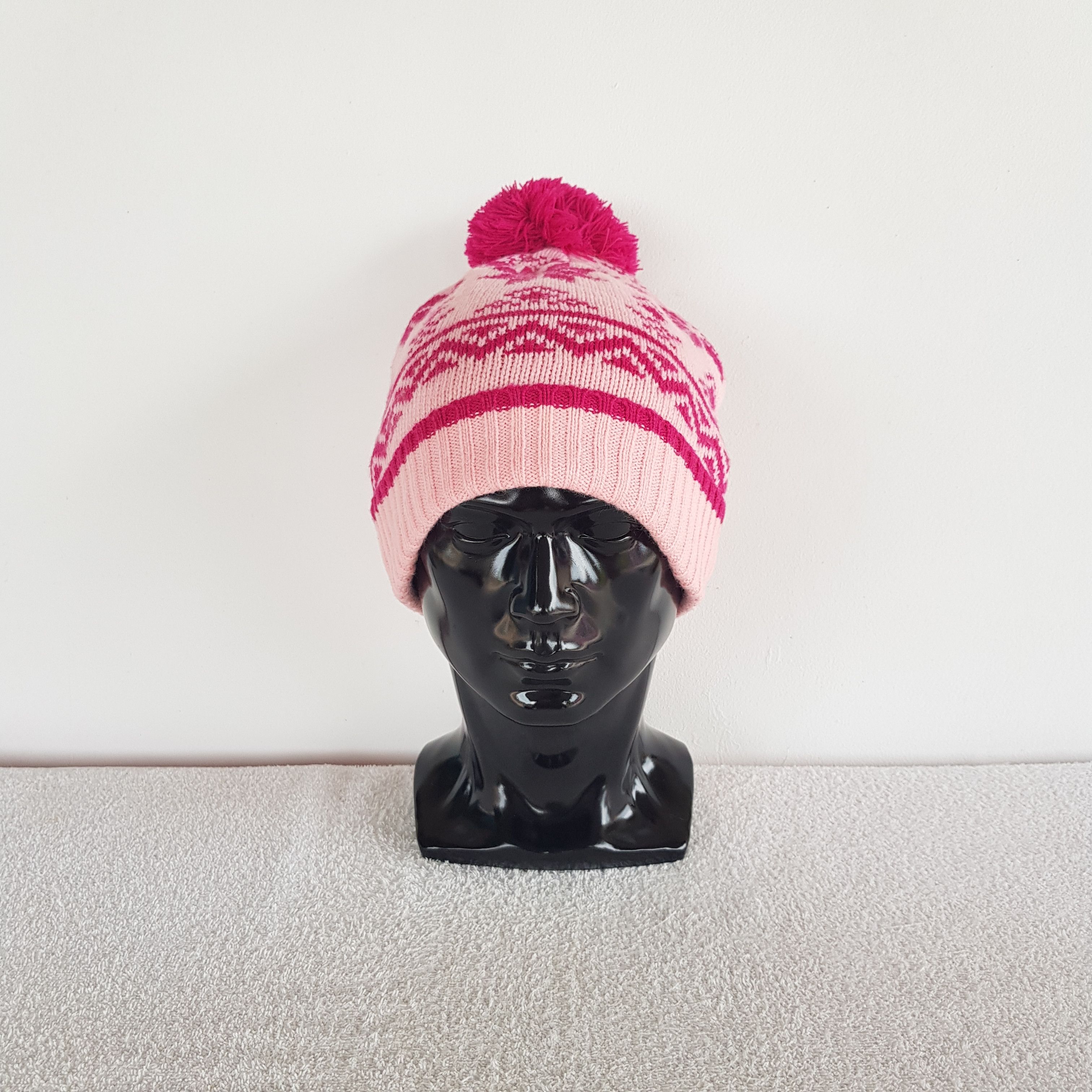 Japanese Brand Vintage Japanese Beanie Ribbed Knit Pom Pom Snow Caps Hats. Size ONE SIZE - 3 Thumbnail