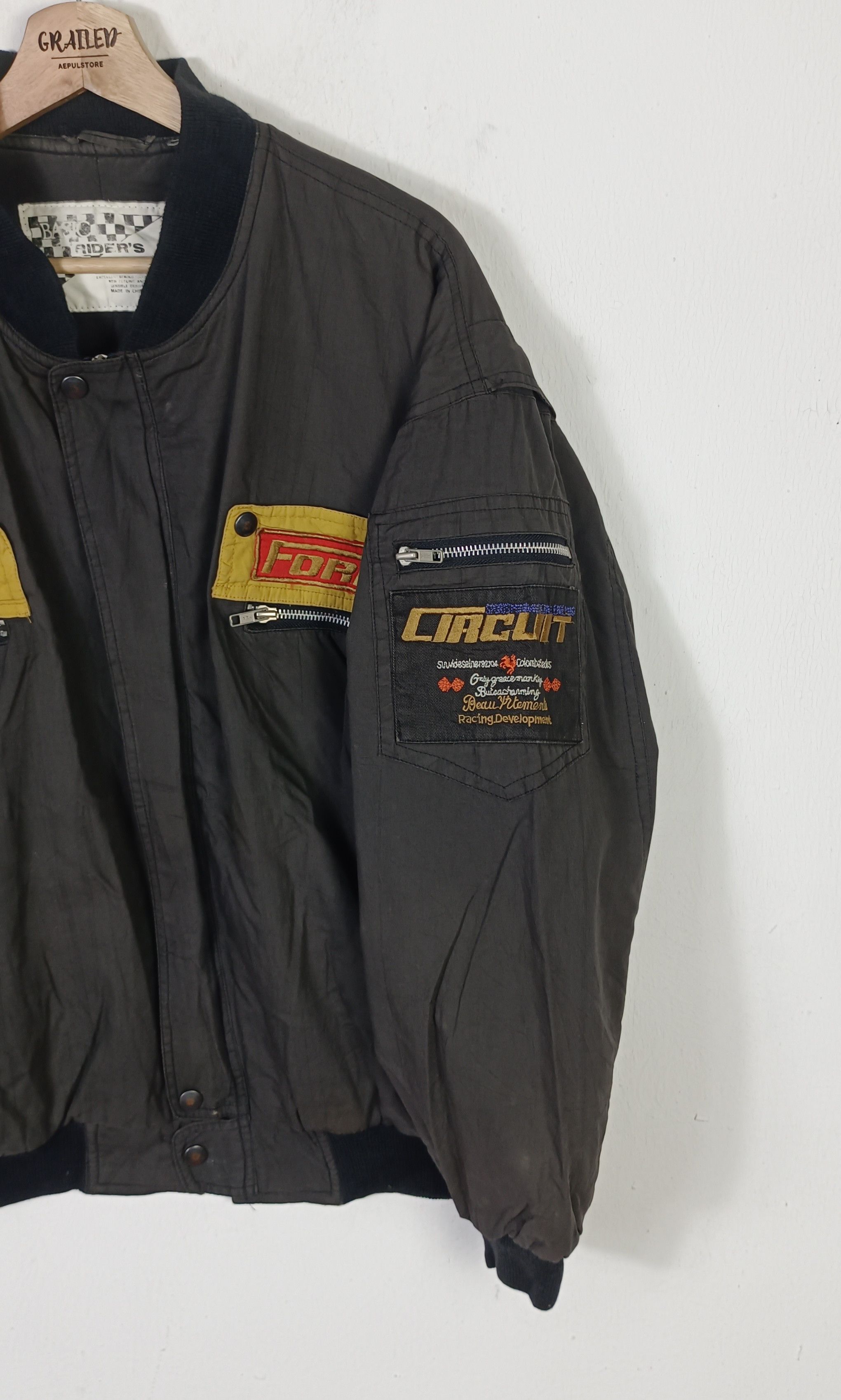 Japanese Brand × Sports Specialties Vintage 🔥 Basic Rider's Bomber Jacket Formula Circuit Size US XL / EU 56 / 4 - 6 Thumbnail