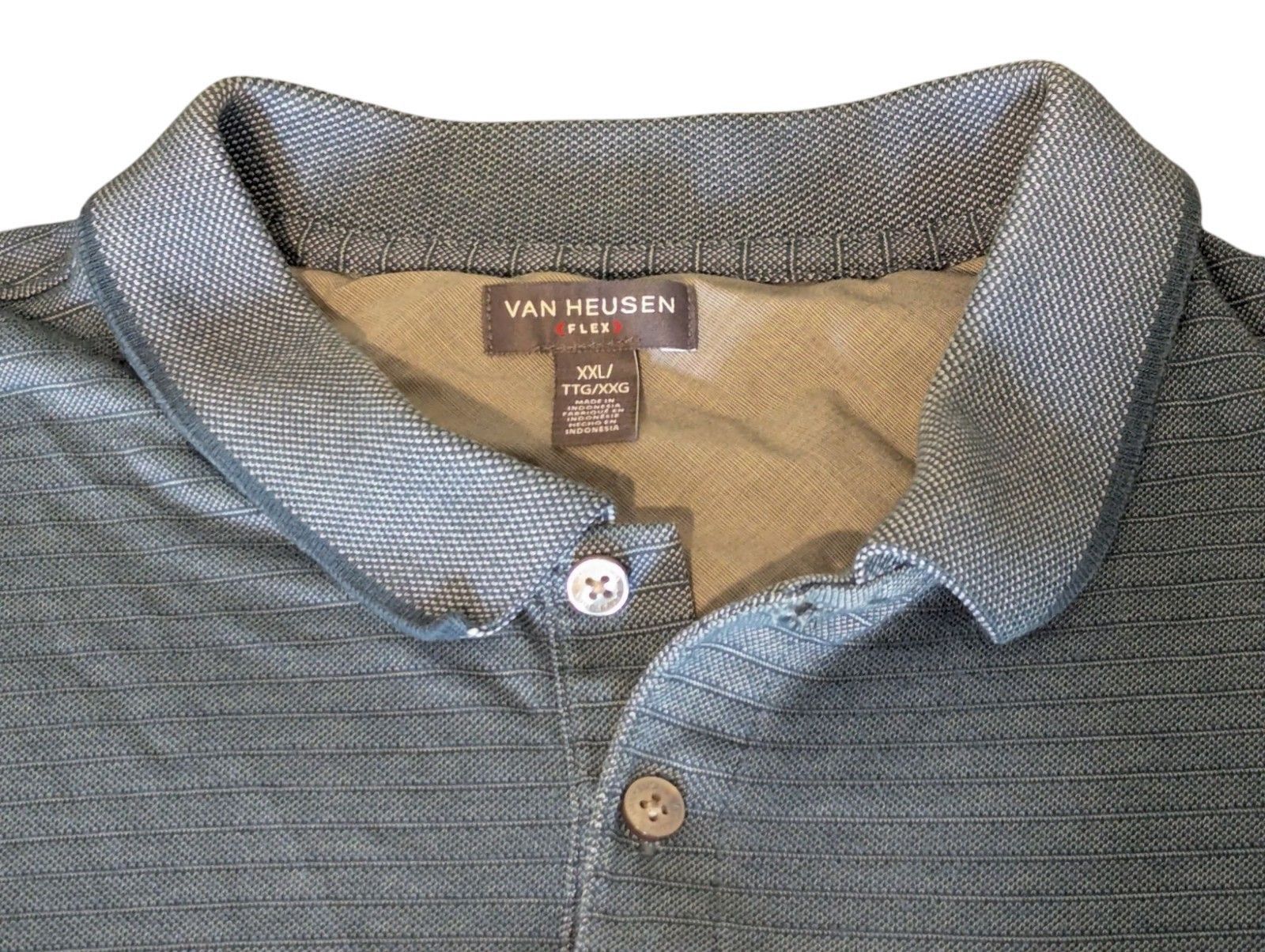 Van Heusen Van Heusen Flex Shirt Mens XXL Emerald Green Polo Golf Size US XXL / EU 58 / 5 - 2 Thumbnail