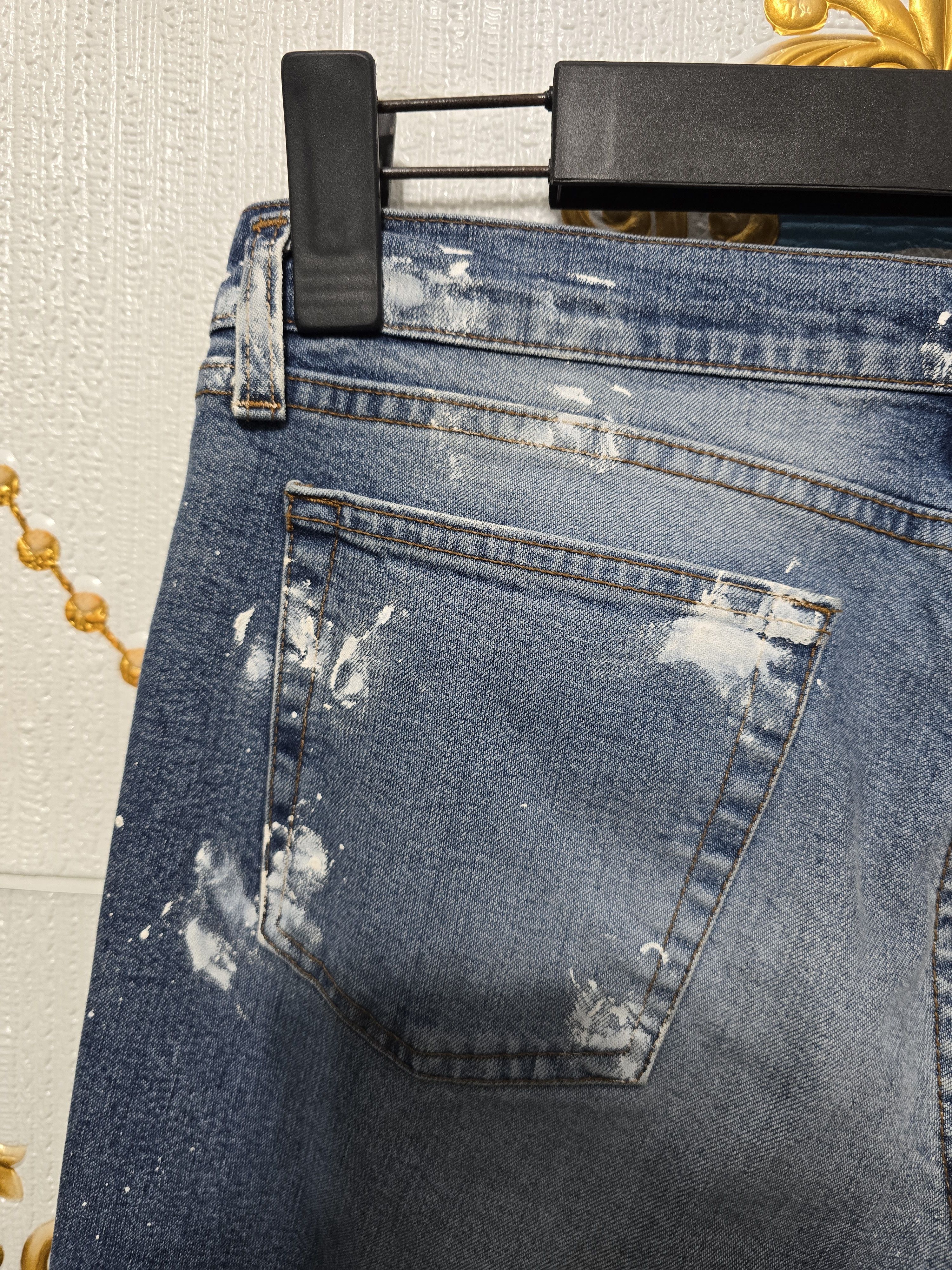 Iceberg ICEBERG Vintage no waist printed jeans made in Italy, MEDIUM Size 29" - 9 Thumbnail