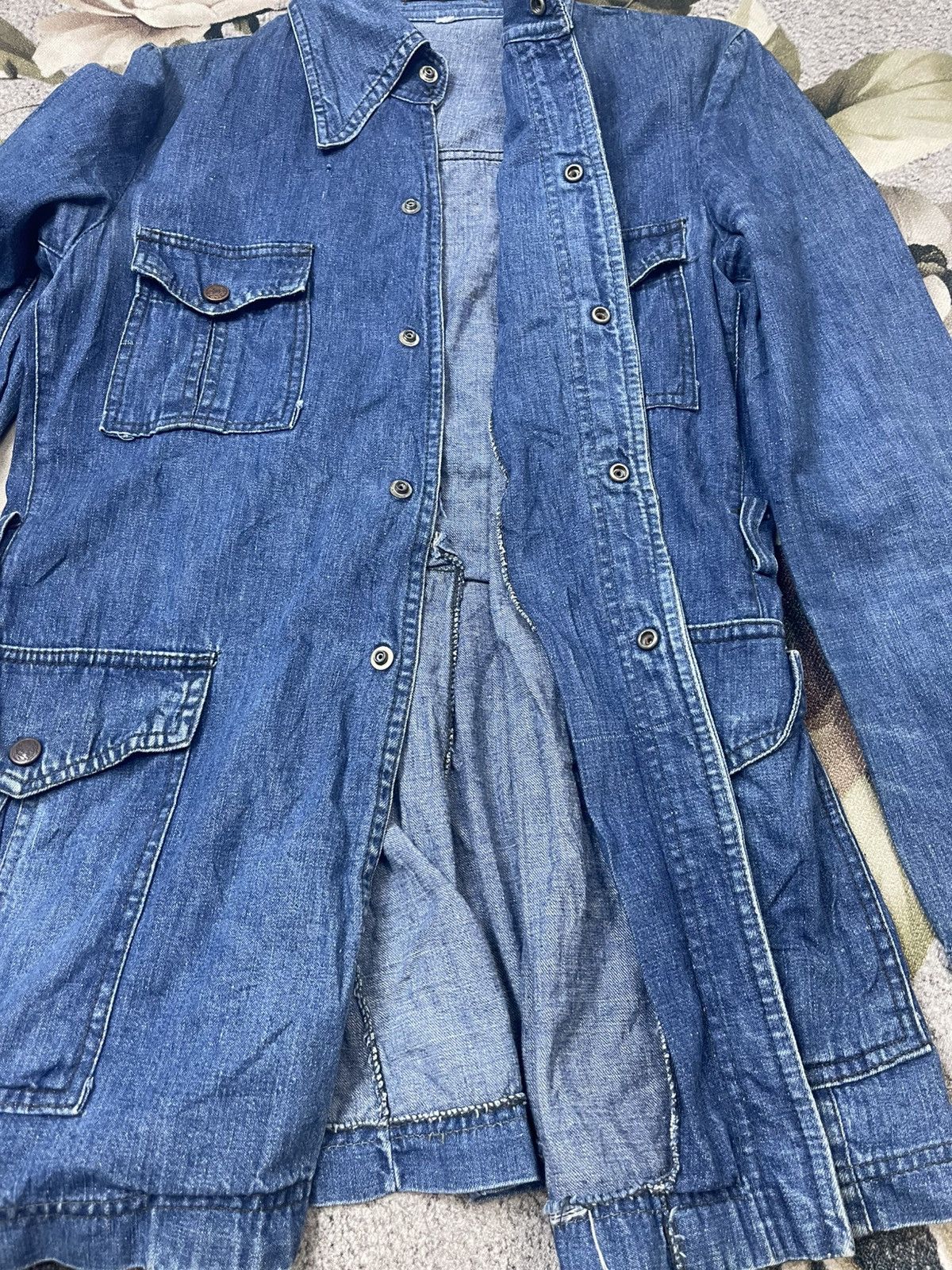 Vintage Canton X West Denim Jacket Streetwear Size US M / EU 48-50 / 2 - 9 Thumbnail