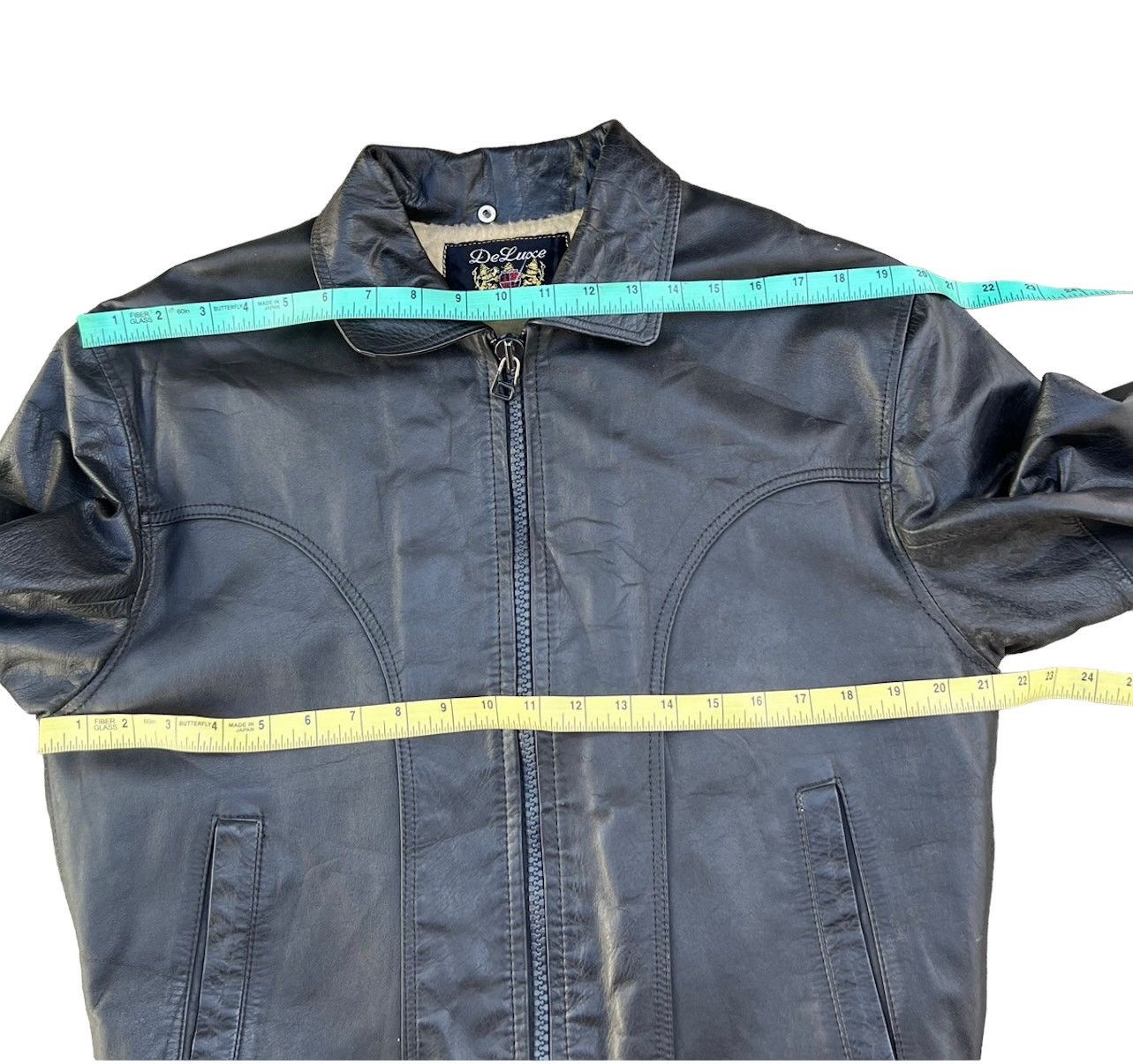 Deluxeware × Vintage Vintage Deluxe Japan Fade Black Leather Sherpa Jacket Size US M / EU 48-50 / 2 - 3 Thumbnail