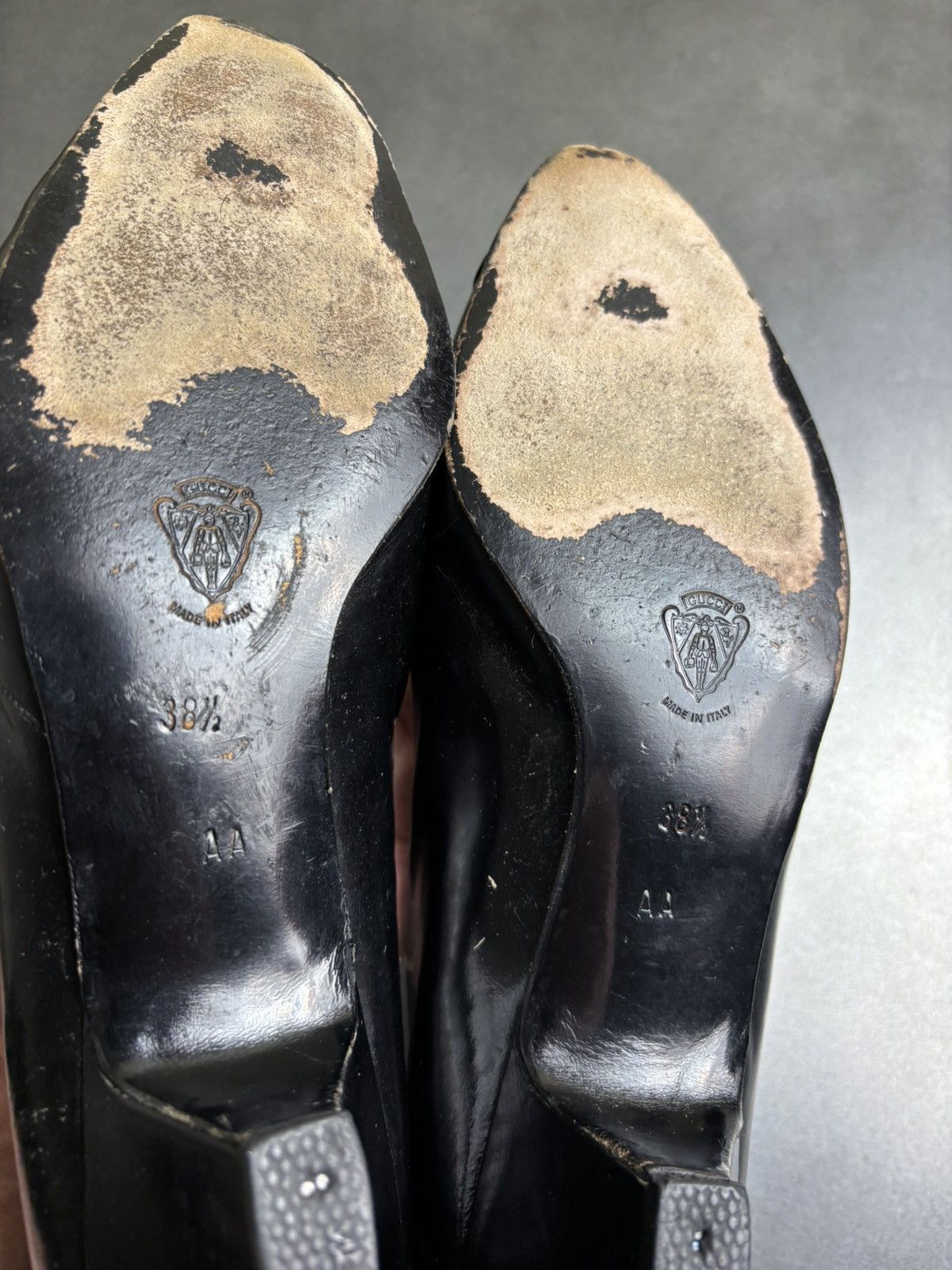 Gucci × Vintage 1970s Gucci Heels Vintage Gucci Leather Pumps Snake Skin Bag Size US 8.5 / IT 38.5 - 16 Thumbnail