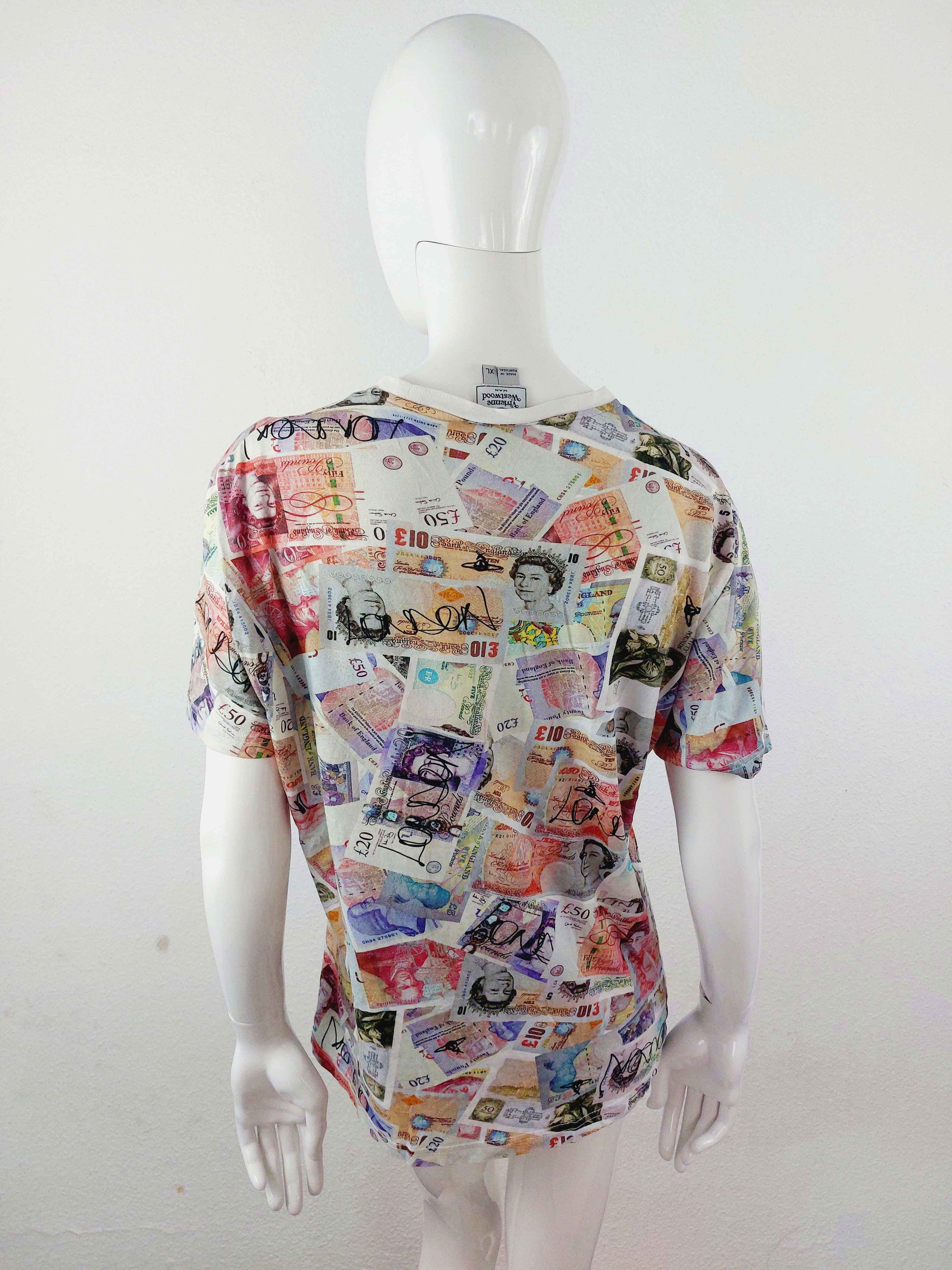 Vivienne Westwood Vivienne Westwood English Pounds Banknote Money T-Shirt Size US XL / EU 56 / 4 - 2 Thumbnail