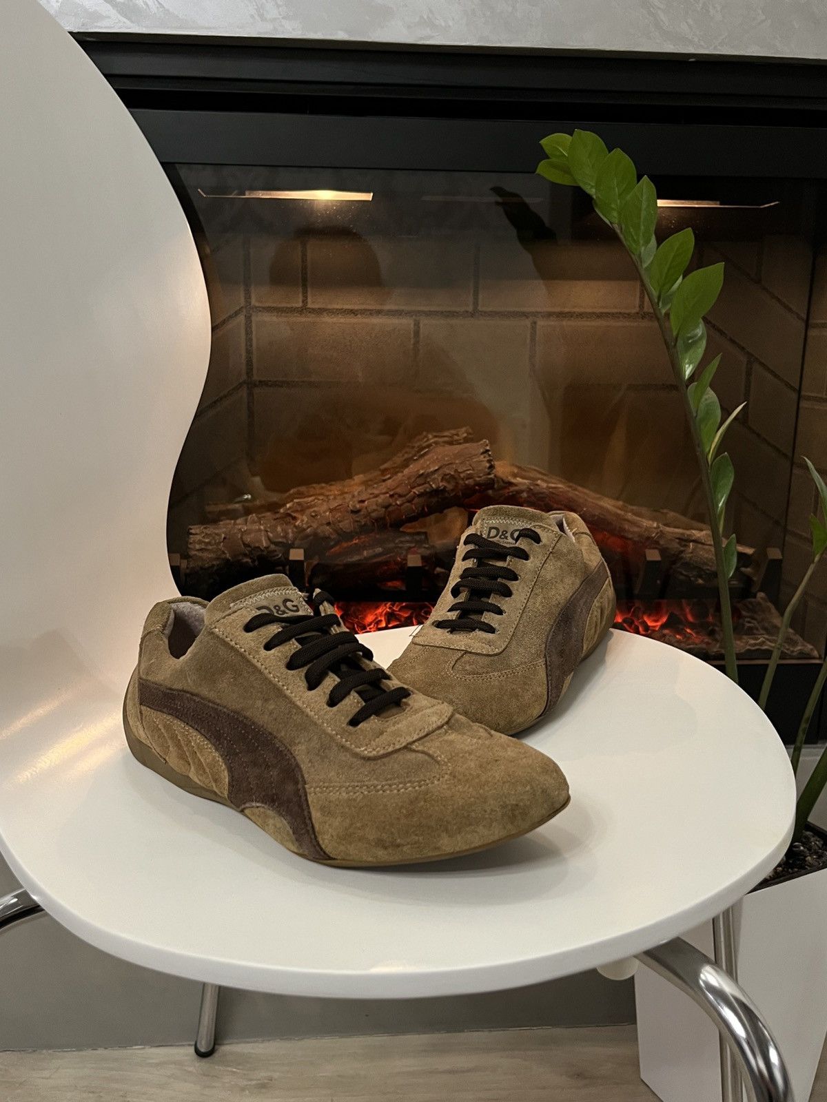 Dolce & Gabbana 🔥90's Dolce & Gabbana Suede Sneakers Speed Cat Vibe Size US 6.5 / EU 39-40 - 1 Thumbnail