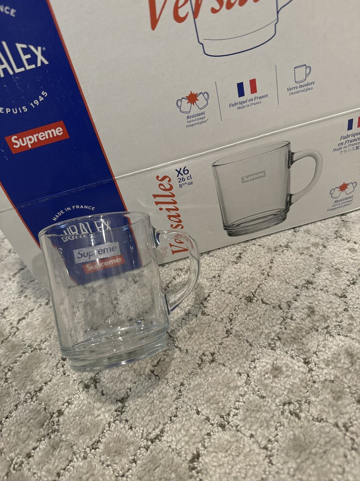 Supreme Supreme X Duralex Versailles small cups Size ONE SIZE - 2 Thumbnail