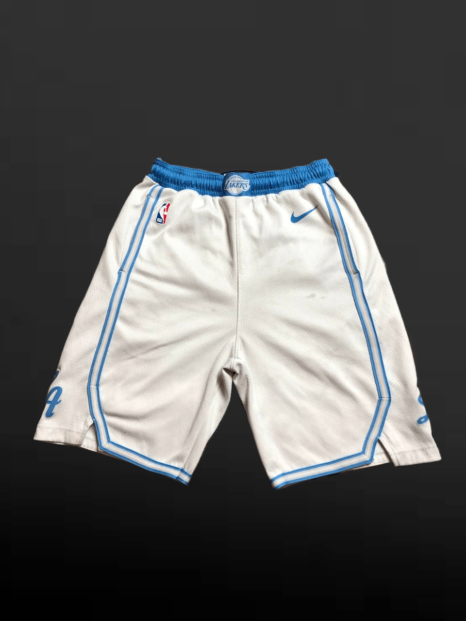 Nike Nike Los Angeles Lakers Swingman White Blue Shorts Size US 34 / EU 50 - 1 Thumbnail