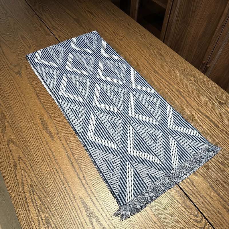 Dior Dior Geometric Pattern Wool Scarf ONE SIZE | Grailed