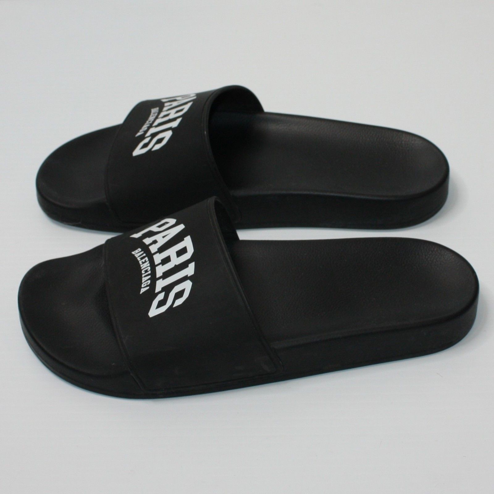 Balenciaga Paris Cities Pool Slide Black size EU 40 / US 10 MSRP $395 Size US 10 / IT 40 - 4 Thumbnail
