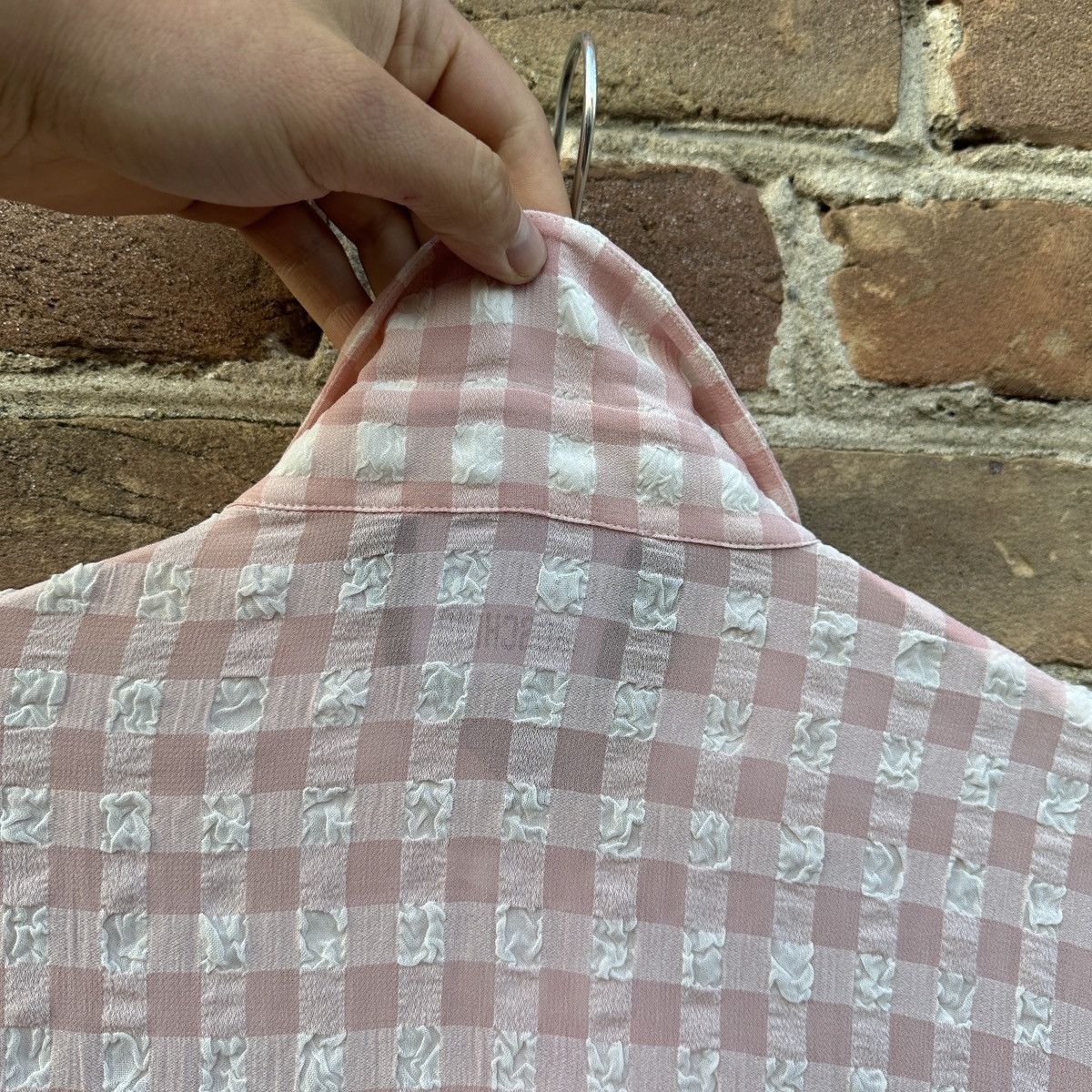 Boutique Moschino Boutique Moschino Ruffle Button Up Shirt Frill Vintage Rare Size M / US 6-8 / IT 42-44 - 5 Thumbnail