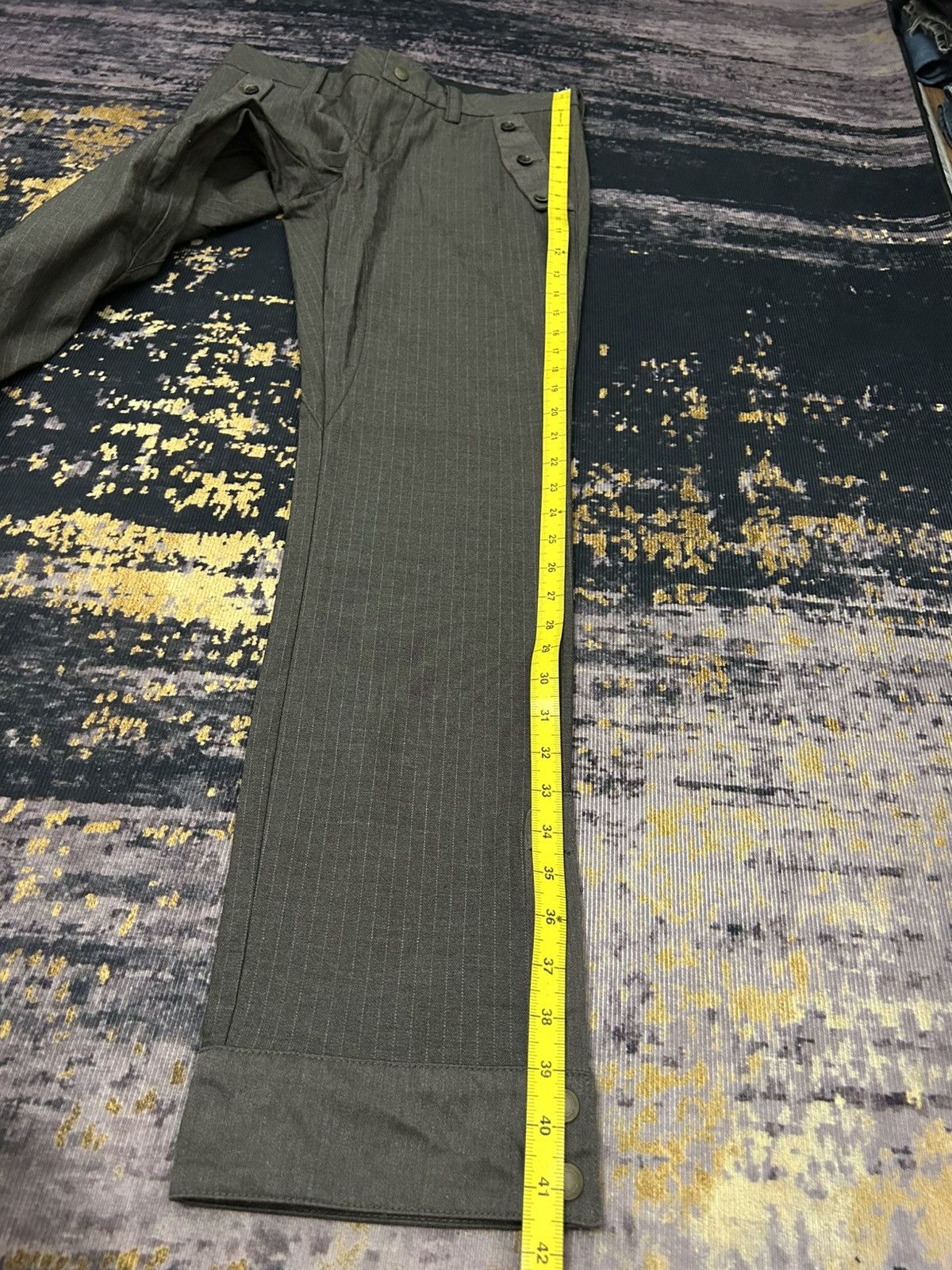 Tete Homme Herringbone Tete Homme Issey Miyake Bottom Button Pants Size US 32 / EU 48 - 25 Thumbnail