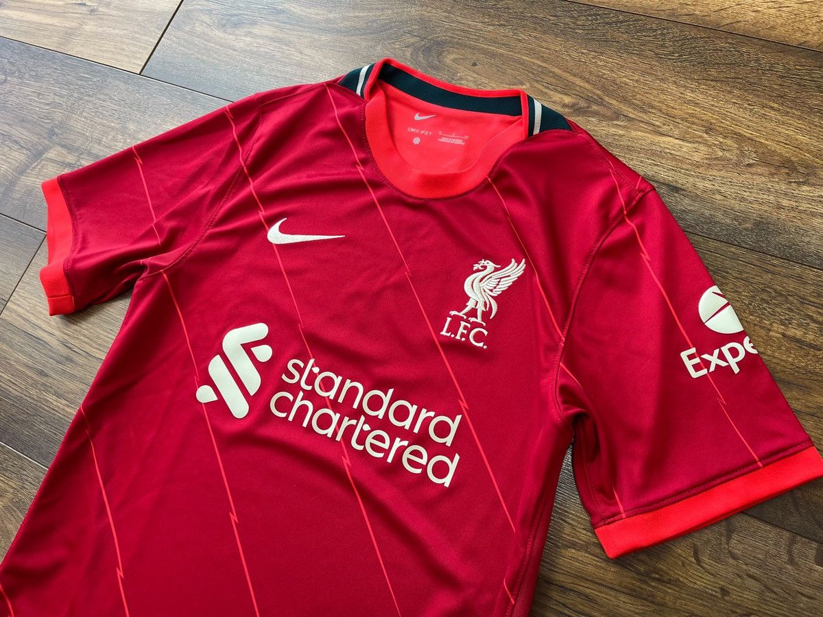 Nike 2021-2022 Liverpool Home Shirt Football Jersey Red Kit Sz S Size US S / EU 44-46 / 1 - 2 Thumbnail