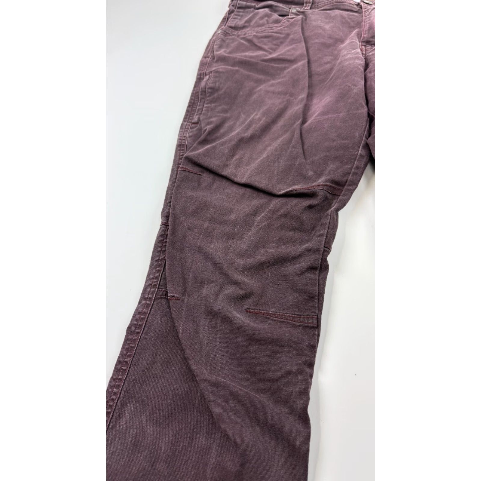 Vintage Columbia Slim Straight Fit Chino Pants Mens 40x32 Purple Flat Front Casual Preppy Size US 40 / EU 56 - 4 Thumbnail