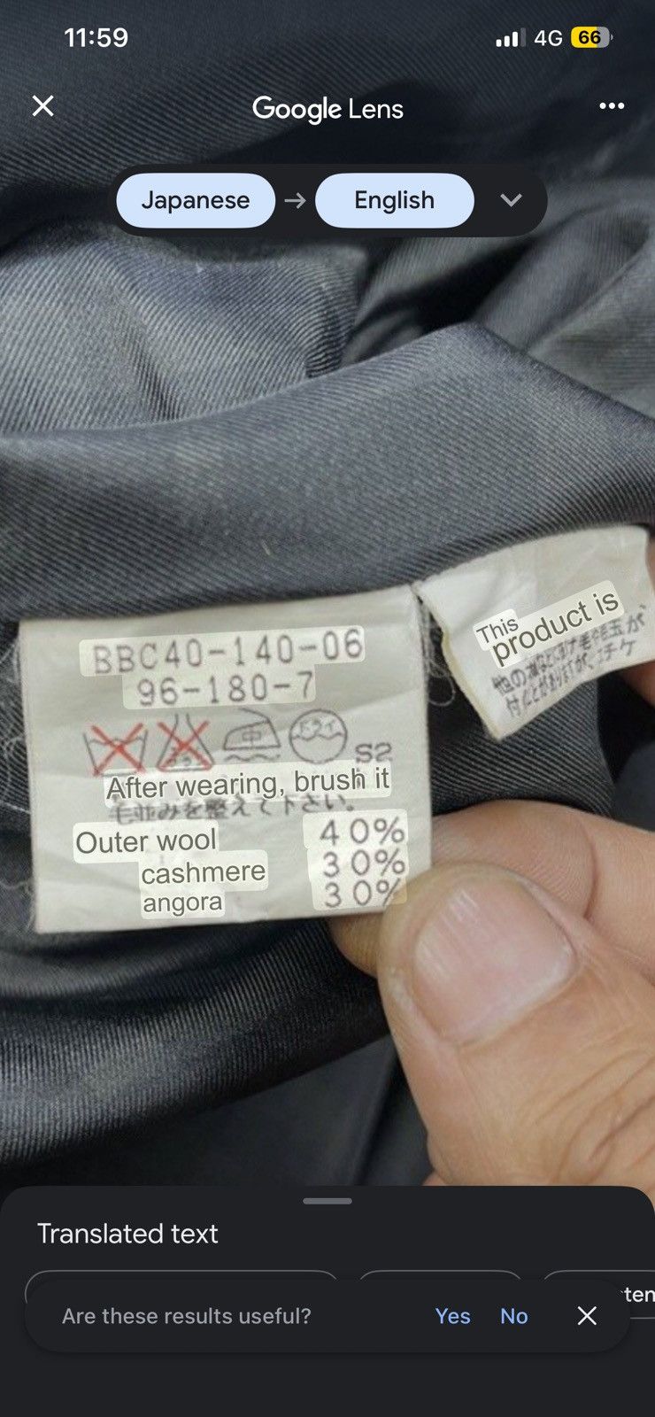 Burberry Burberry London Charcoal Grey Cashmere/Wool /Angora Overcoat Size US L / EU 52-54 / 3 - 6 Thumbnail