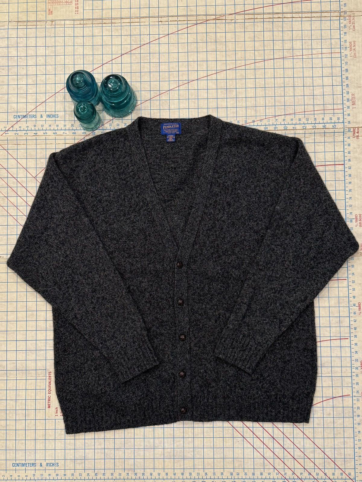 Pendleton Pendleton Shetland Wool Cardigan Dark Blue Mens Size XXL Size US XXL / EU 58 / 5 - 5 Thumbnail