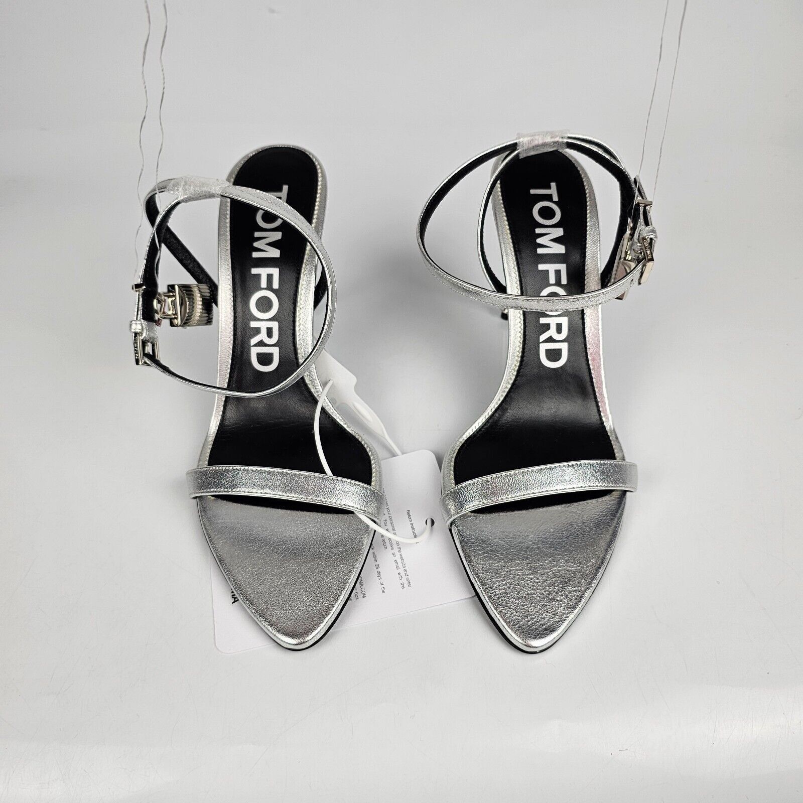 Tom Ford Tom Ford Padlock 85mm Silver Sandals New Size US 6 / IT 36 - 6 Thumbnail