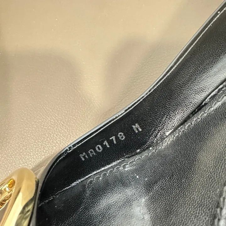 Louis Vuitton Louis Vuitton Black Metal Logo Chunky Heels -2508 Size US 5 / EU 37 - 5 Thumbnail