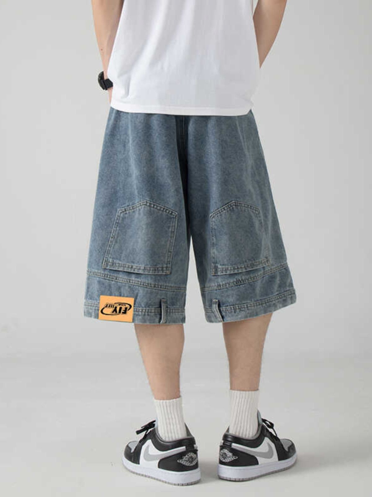 Japanese Brand × Jean Retro reverse wearing loose denim shorts Size US 30 / EU 46 - 4 Thumbnail