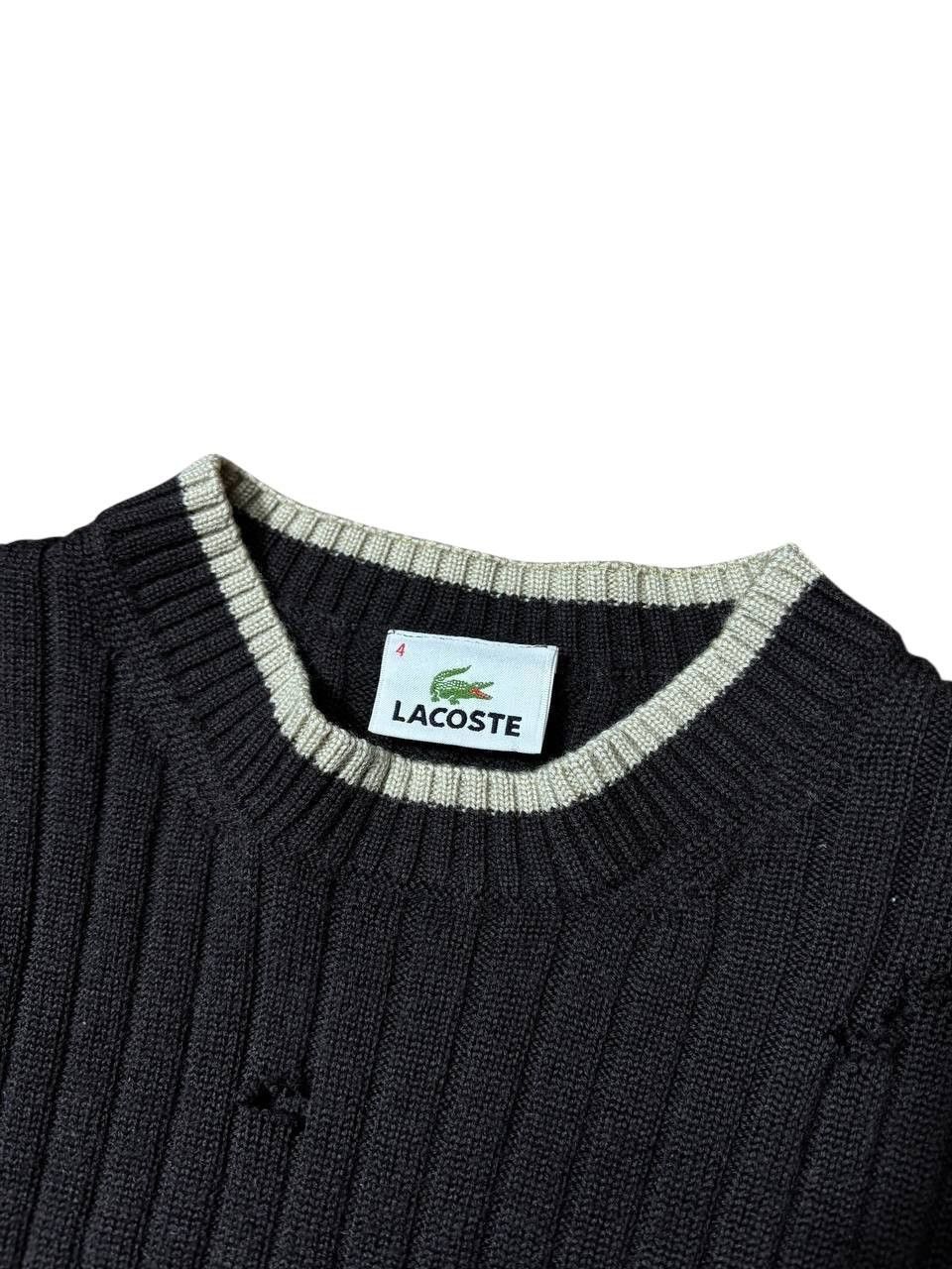 Lacoste 1 of 1 Custom Lacoste Worn Wool Knit Distressed Sweater Size US M / EU 48-50 / 2 - 8 Thumbnail