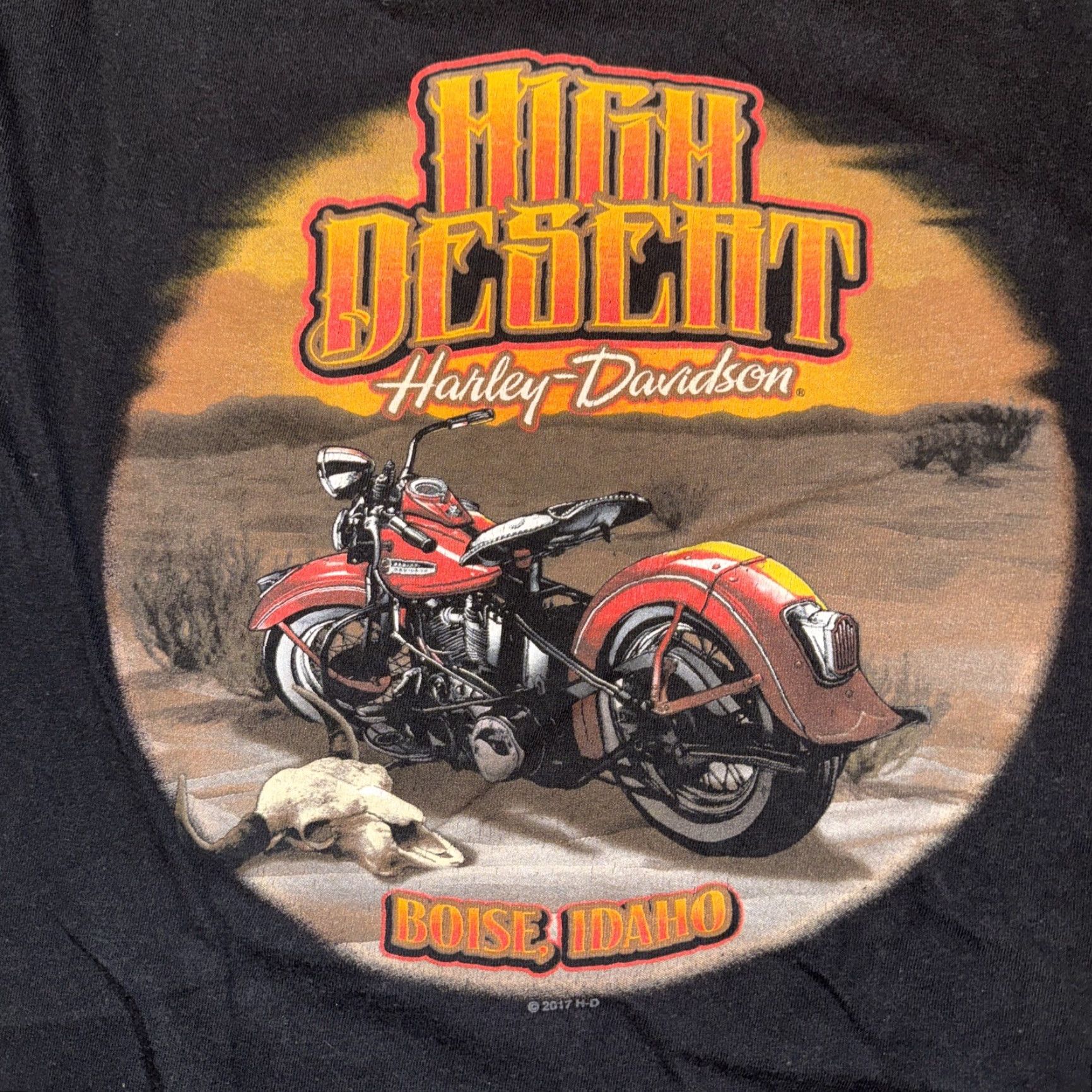 Harley Davidson Harley-Davidson T-Shirt Black Medium Mens 2017 Smith Bros Motorcycle Biker 90s Graphic Print Short Sleeve Front Back 19x26 Shirt Size US M / EU 48-50 / 2 - 5 Thumbnail