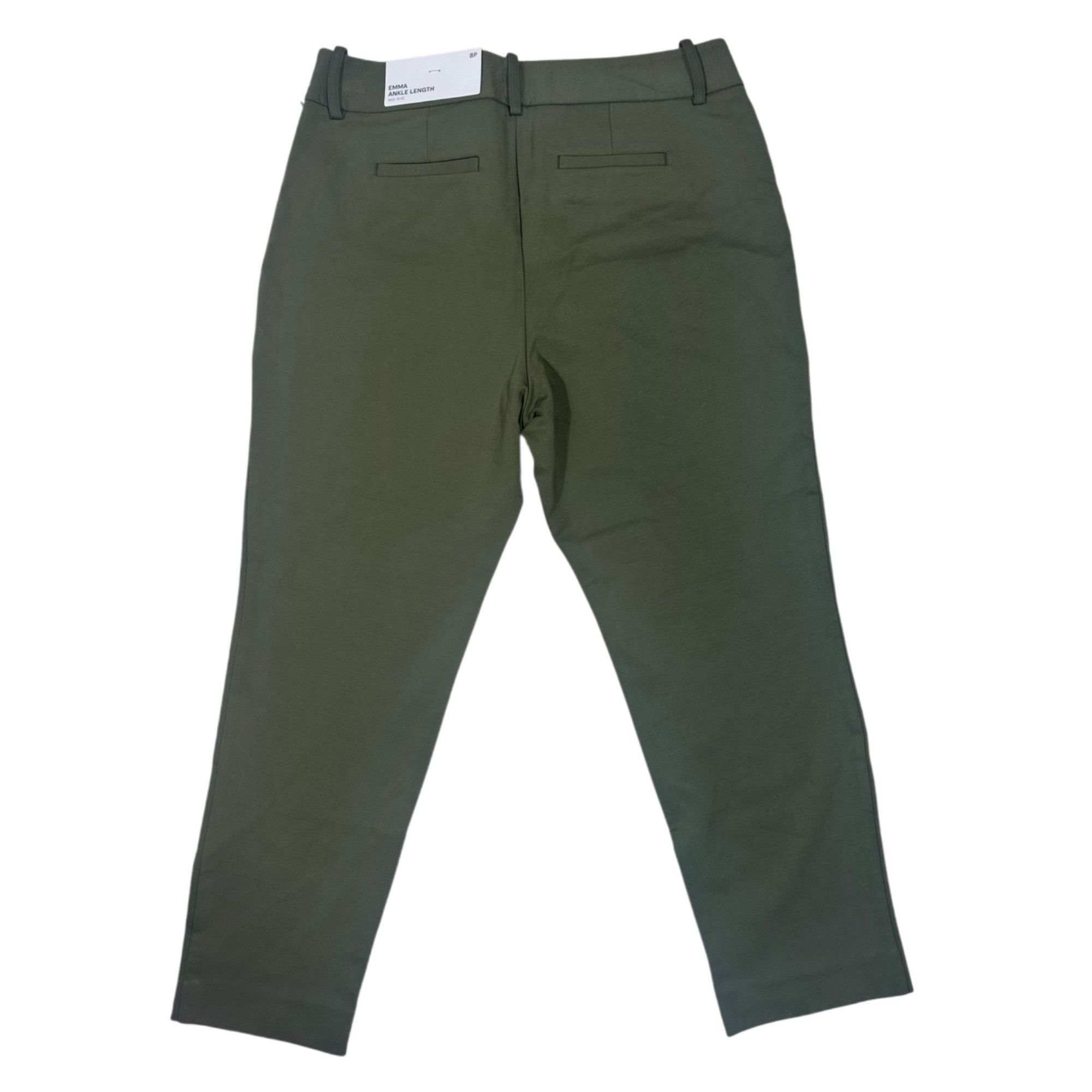 Liz Claiborne Liz Claiborne Mid-Rise Ankle Pants Olive Green 4-Way Stretch Size 28" / US 6 / IT 42 - 3 Thumbnail
