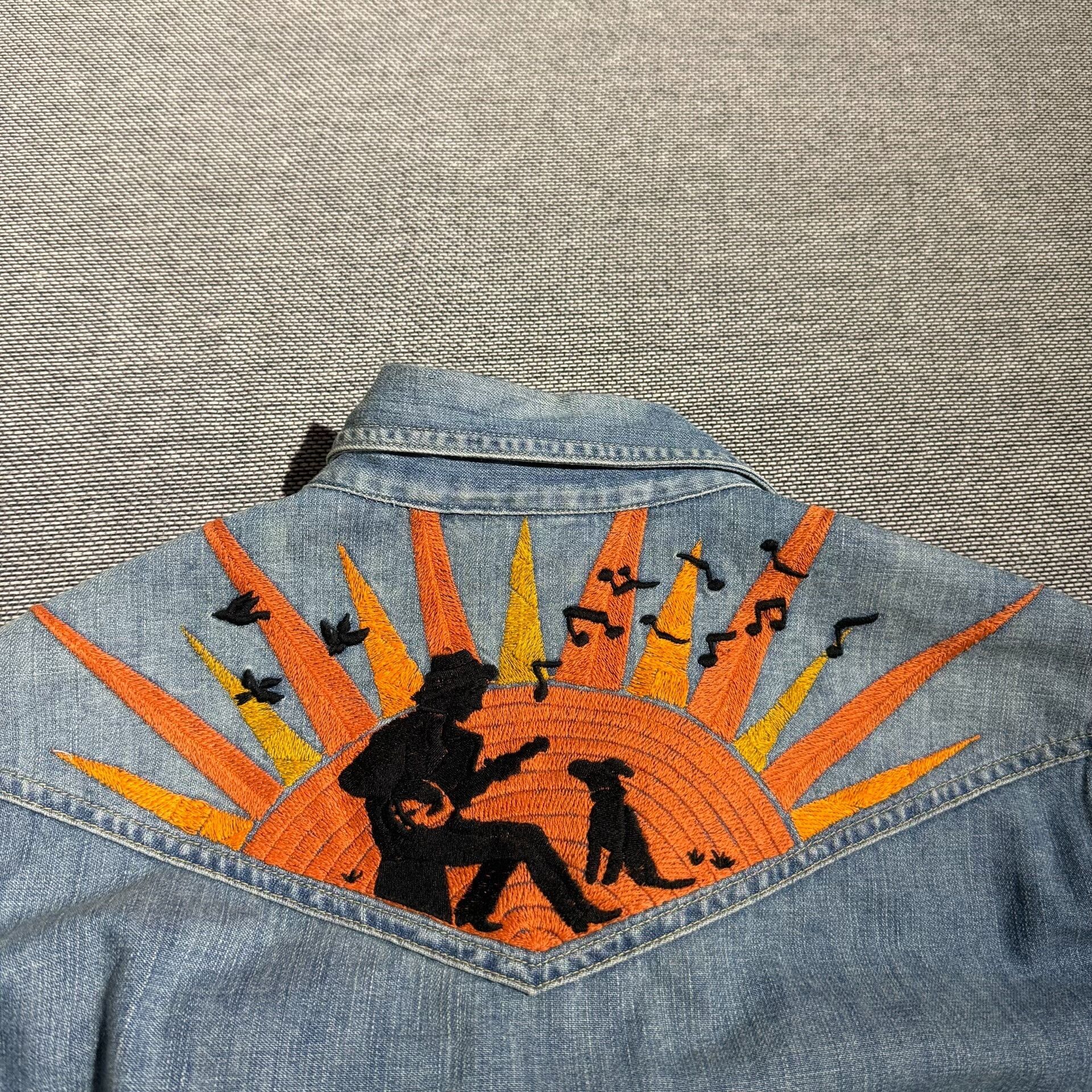 Levi's Vintage Clothing Levi's LVC Western Washed Denim Shirt Size US S / EU 44-46 / 1 - 6 Thumbnail