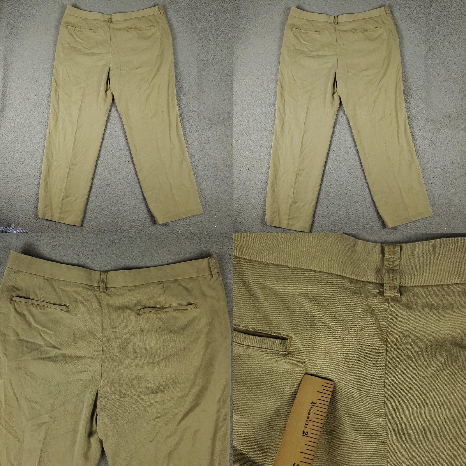 Tommy Bahama Tommy Bahama Pants Mens 42x32 Beige Flat Front Chino Trousers Size US 42 / EU 58 - 8 Thumbnail