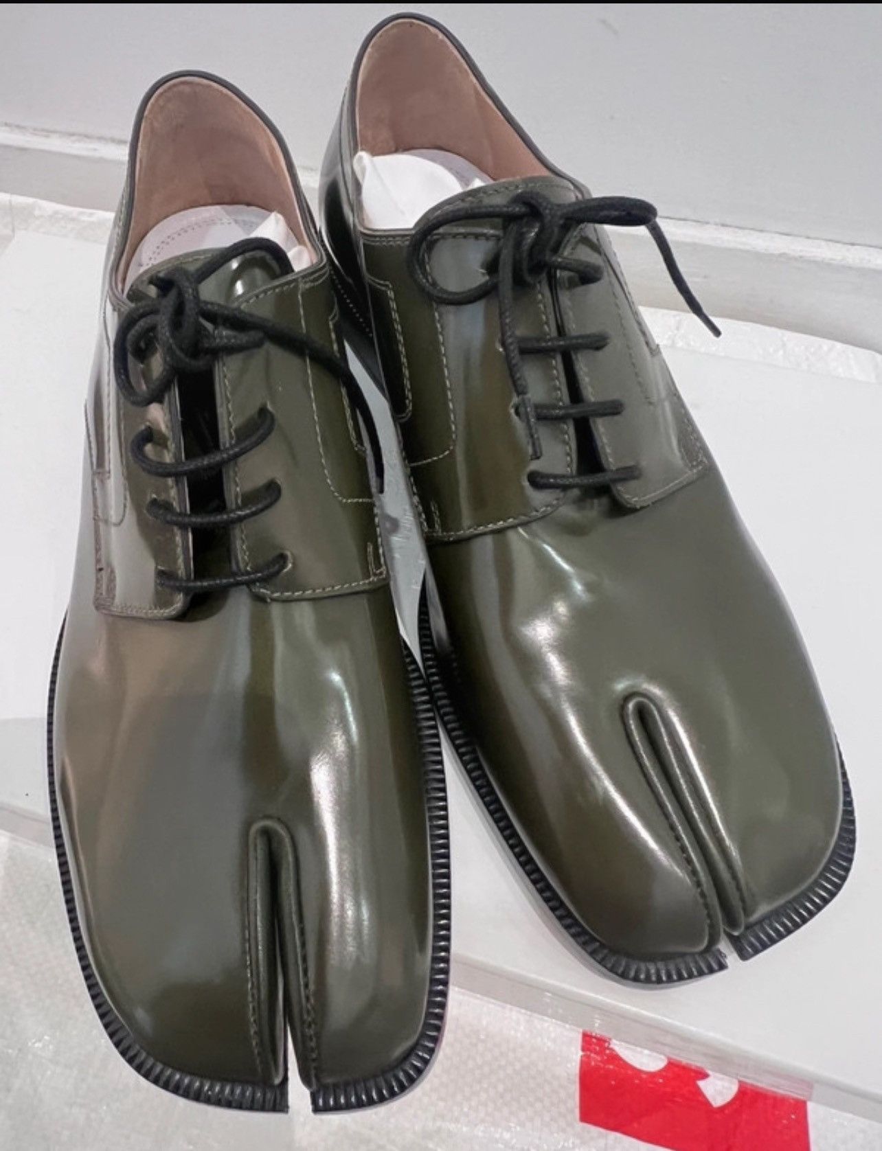 Maison Margiela Tabi lace up olive green Size US 9 / IT 39 - 4 Thumbnail