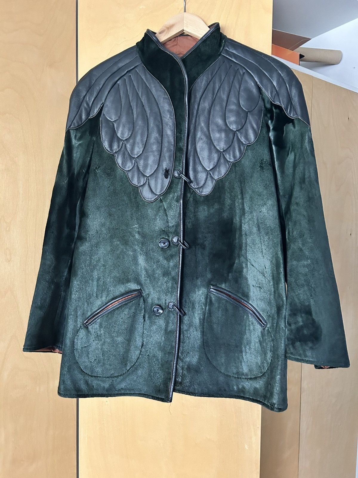 Other 70’s suede jacket with black leather patches Size US L / EU 52-54 / 3 - 1 Thumbnail