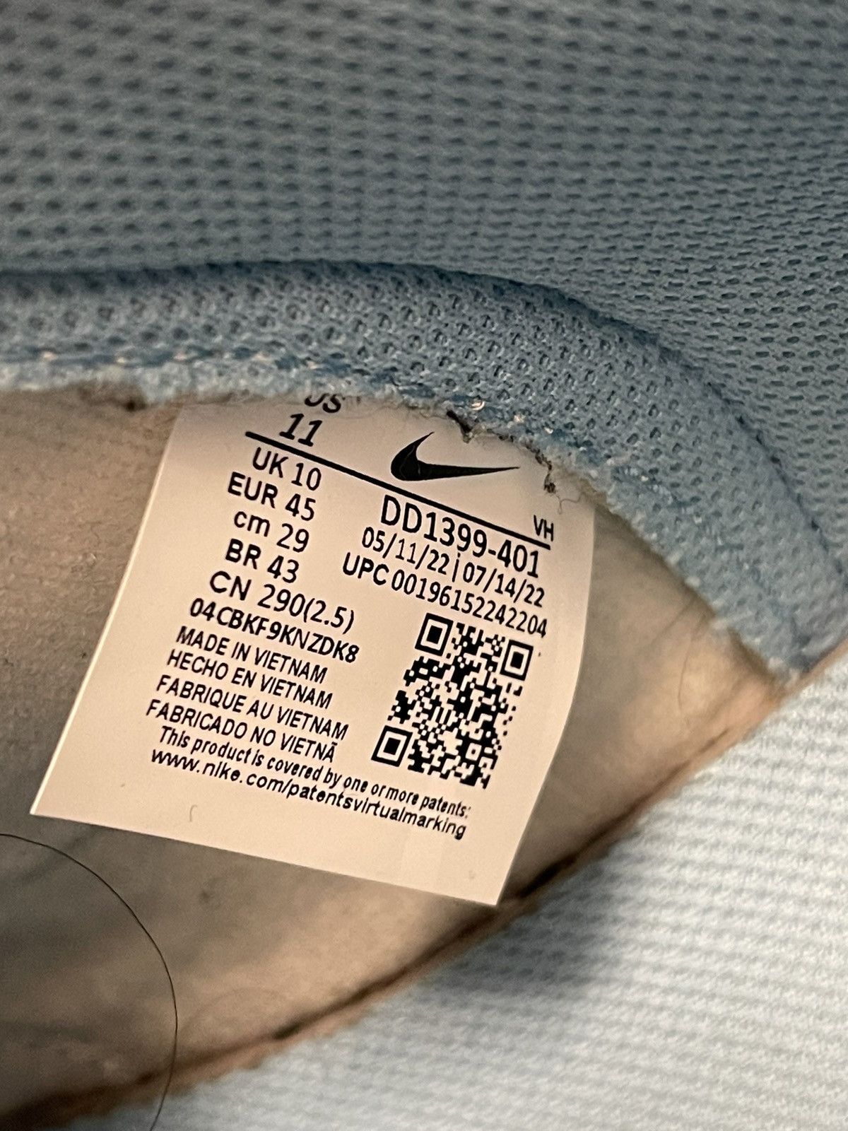 Nike Nike Dunk High Retro “Blue Chill” Size 11 Used Size US 11 / EU 44 - 6 Thumbnail