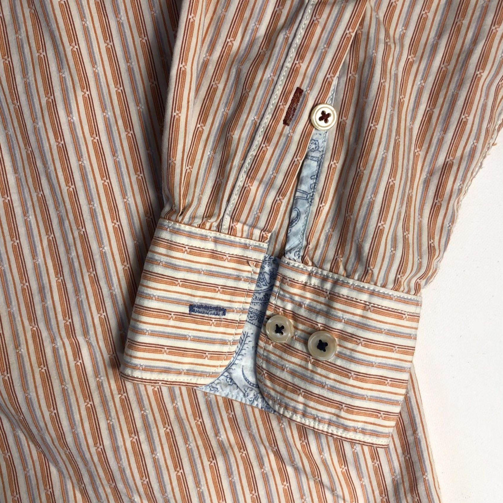 Tommy Bahama Tommy Bahama Button-Up Shirt Mens Large Orange Long Sleeve Casual Size US L / EU 52-54 / 3 - 3 Thumbnail