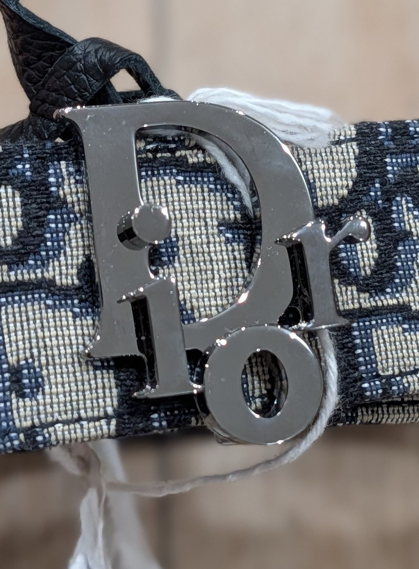 Dior Christian Dior Monogram Logo Textile/Leather Belt 115 US 46 Size 46 - 2 Thumbnail