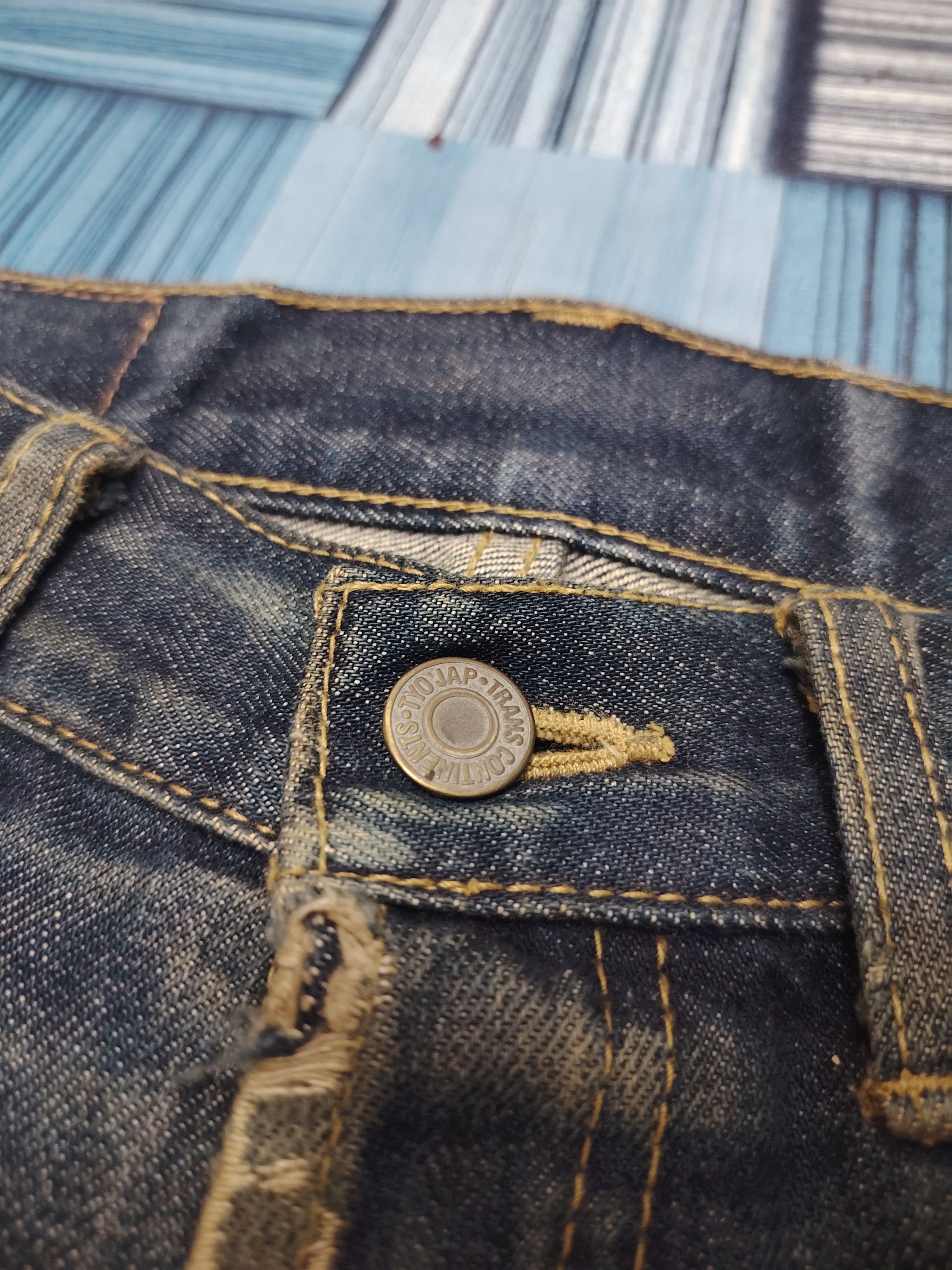Who Decides War Japanese Trans Continents Distressed Jeans Size US 32 / EU 48 - 6 Thumbnail