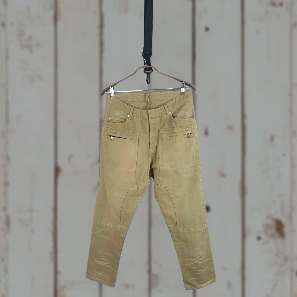 Balmain Balmain Jeans Mens Denim Straight Leg XS Brown Cotton Belt Loop 5-Pocket Design Vintage: No Size US 27 - 1 Thumbnail