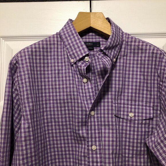 Daniel Cremieux Daniel Cremieux men's purple cotton casual shirt size: L Size US L / EU 52-54 / 3 - 2 Thumbnail