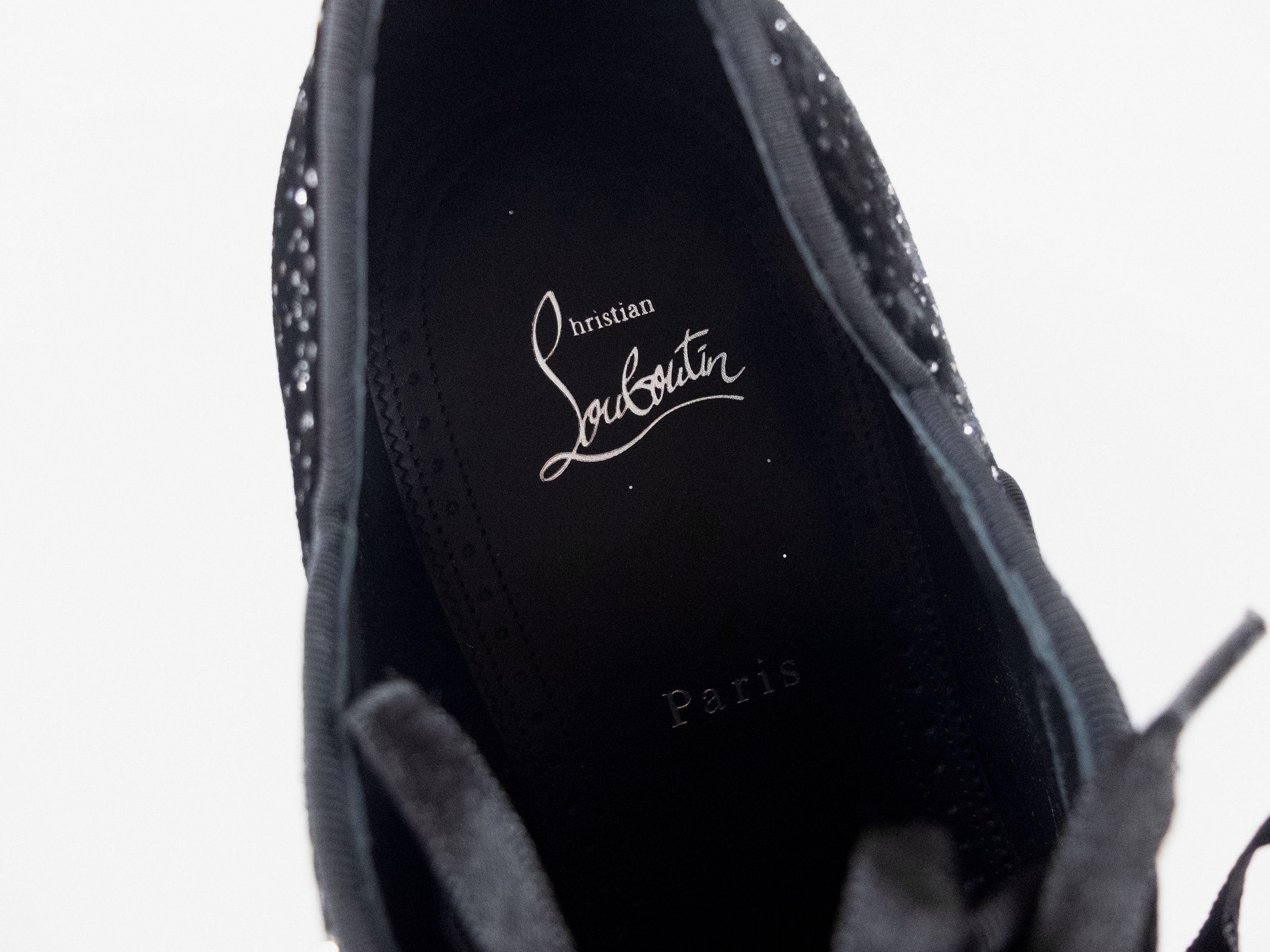 Christian Louboutin CHRISTIAN LOUBOUTIN Greggy Chick black studded velvet shoes Size US 11 / EU 44 - 4 Thumbnail