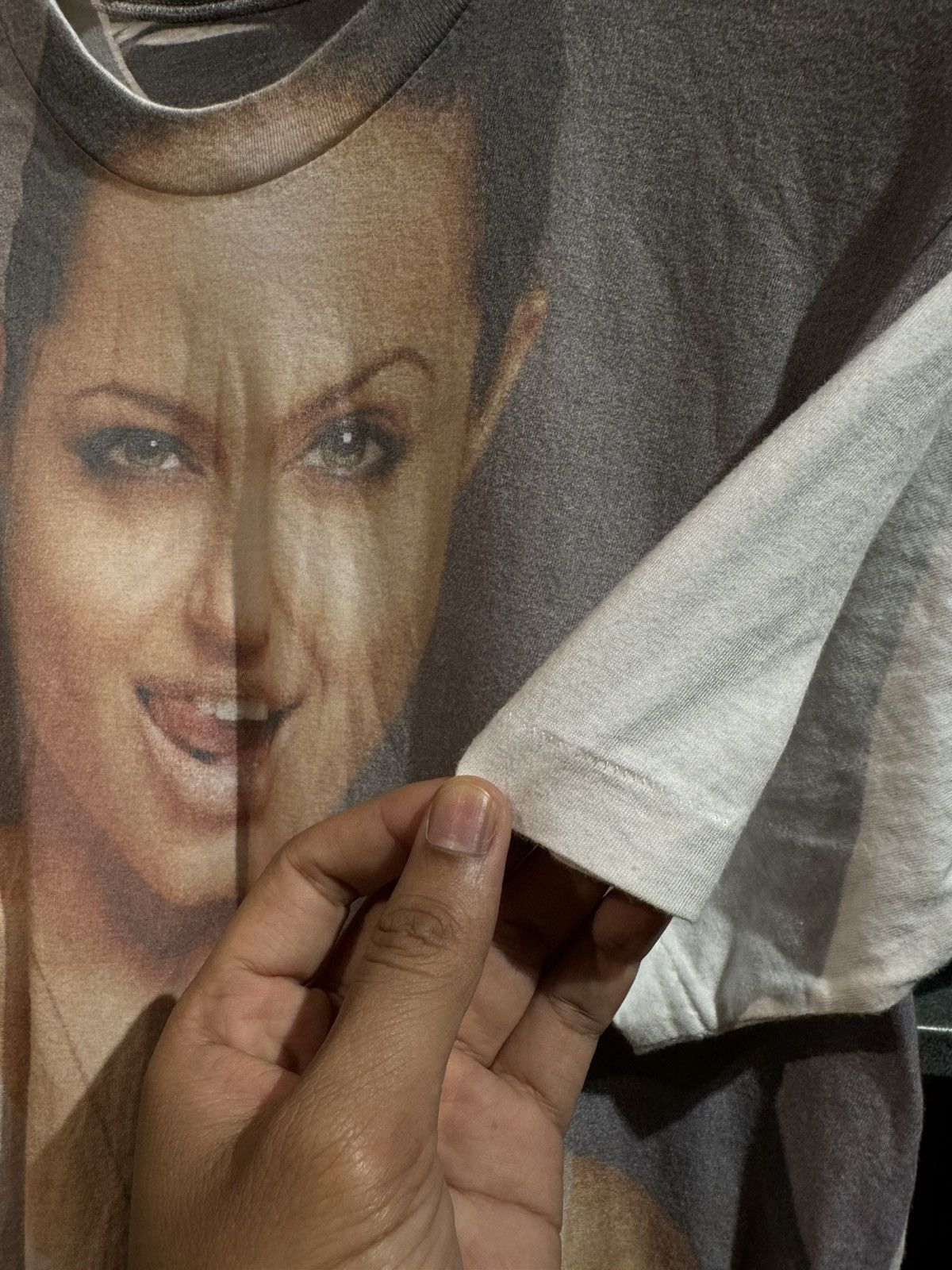 Vintage Vintage OVP Angelina Jolie Single Stitch White Tee Size M / US 6-8 / IT 42-44 - 4 Thumbnail