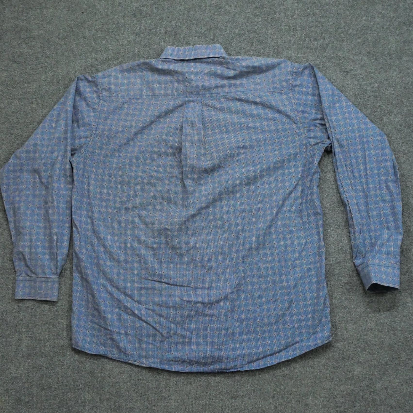 Vintage Cinch Shirt Mens L Blue Geometric Button-Up Long Sleeve Country Size US L / EU 52-54 / 3 - 7 Thumbnail