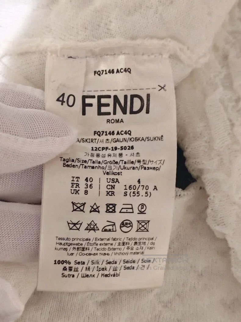 Fendi Fendi White Silk Suite Size XS / US 0-2 / IT 36-38 - 6 Thumbnail