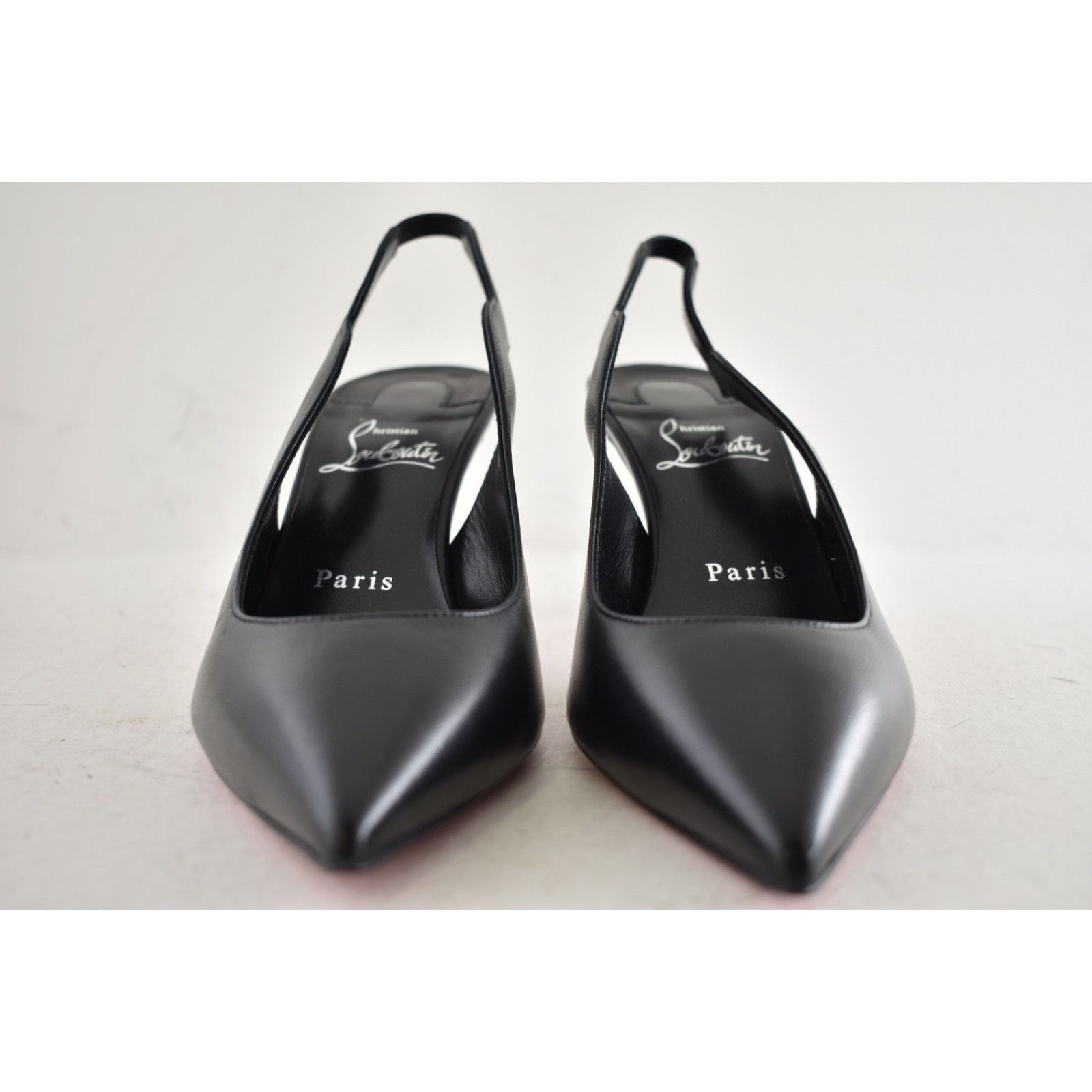 Christian Louboutin Christian Louboutin Hot Chick Sling 70 Black Nappa 36.5 Size US 6.5 / IT 36.5 - 8 Thumbnail
