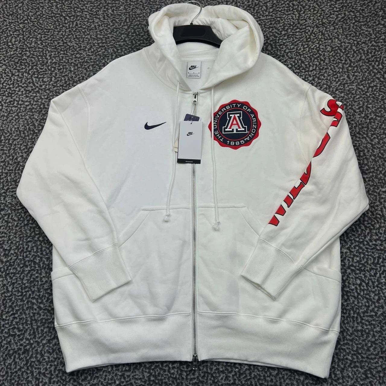 Nike Nike Hoodie Men White Arizona Wildcats NCAA Full Zip New M Size US M / EU 48-50 / 2 - 1 Thumbnail