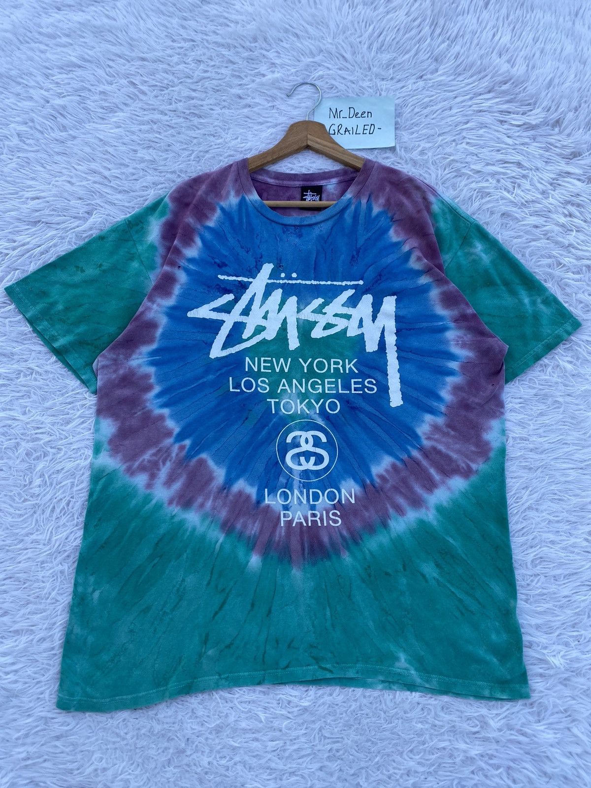 Stussy Rare Vintage Stussy Tie Dye Tshirt Size US L / EU 52-54 / 3 - 2 Thumbnail