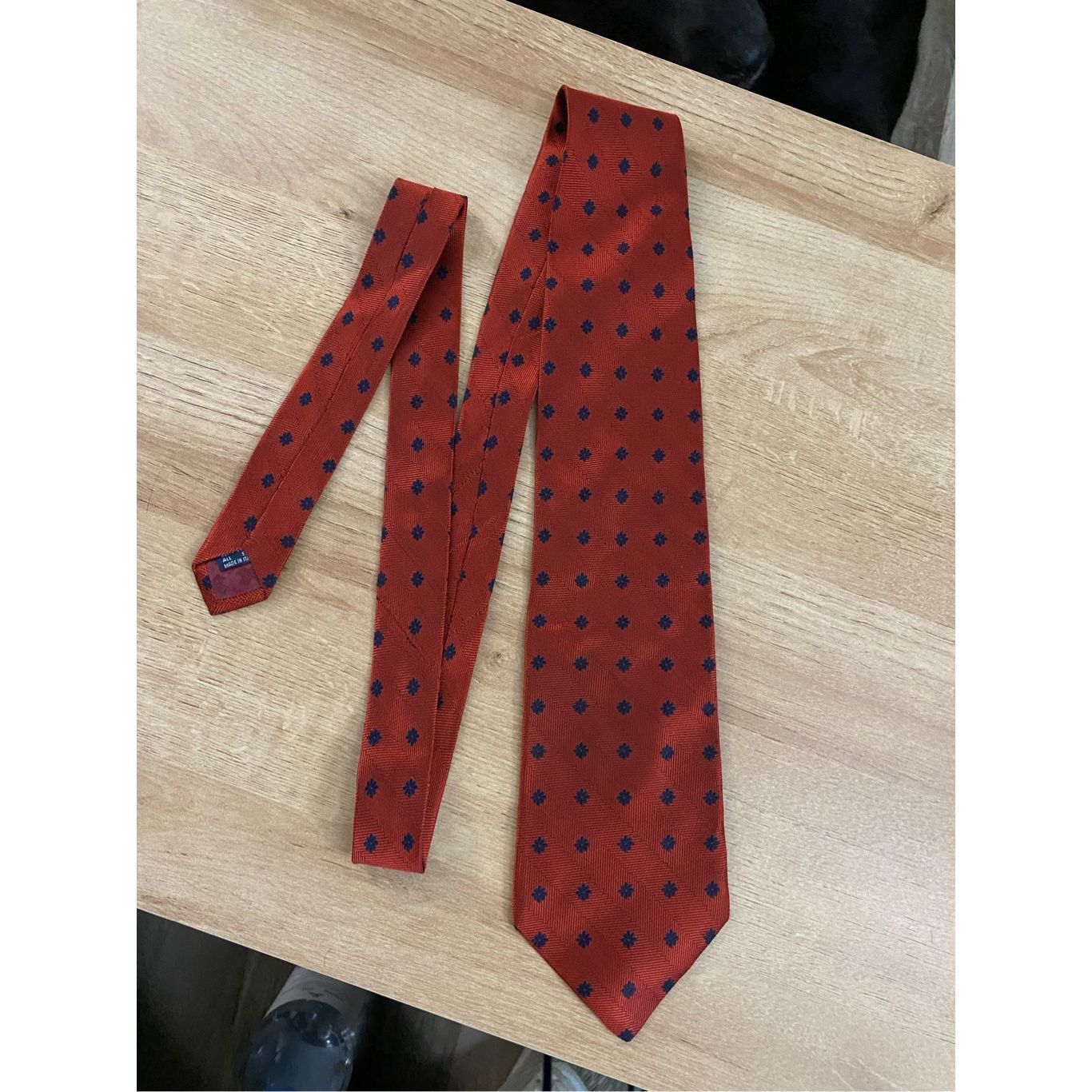 Daniel Hechter Daniel Hechter Paris Red Blue Flower Neck Tie, MSRP $89 Size ONE SIZE - 9 Thumbnail