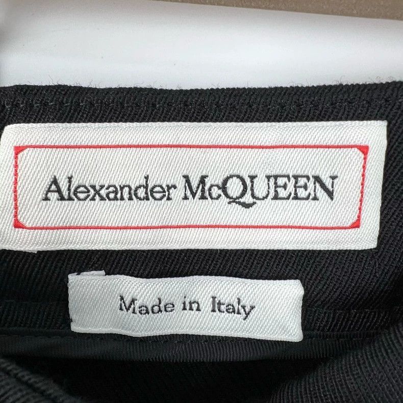 Alexander McQueen Alexander Mcqueen Black casual straight trousers Size 24" / US 00 / IT 34 - 3 Thumbnail