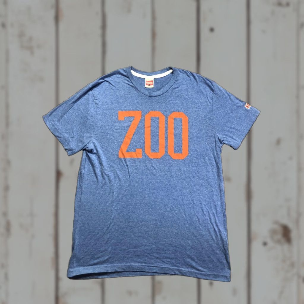 Vintage Homage Zoo Shirt Mens Large Blue Graphic Tee Crewneck Size US L / EU 52-54 / 3 - 1 Thumbnail